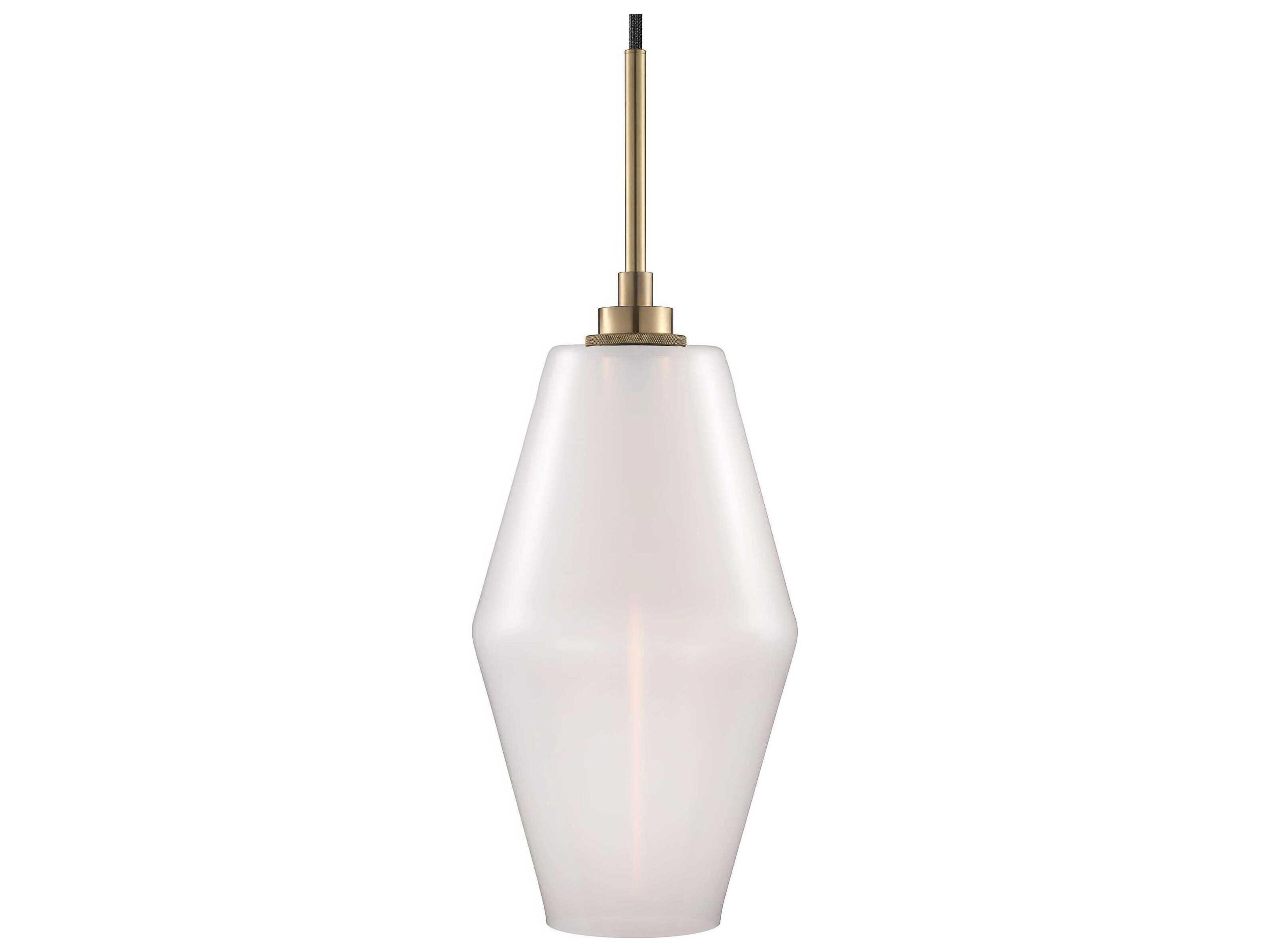 Niche Marquise 1-Light Opaline White Mini Pendant