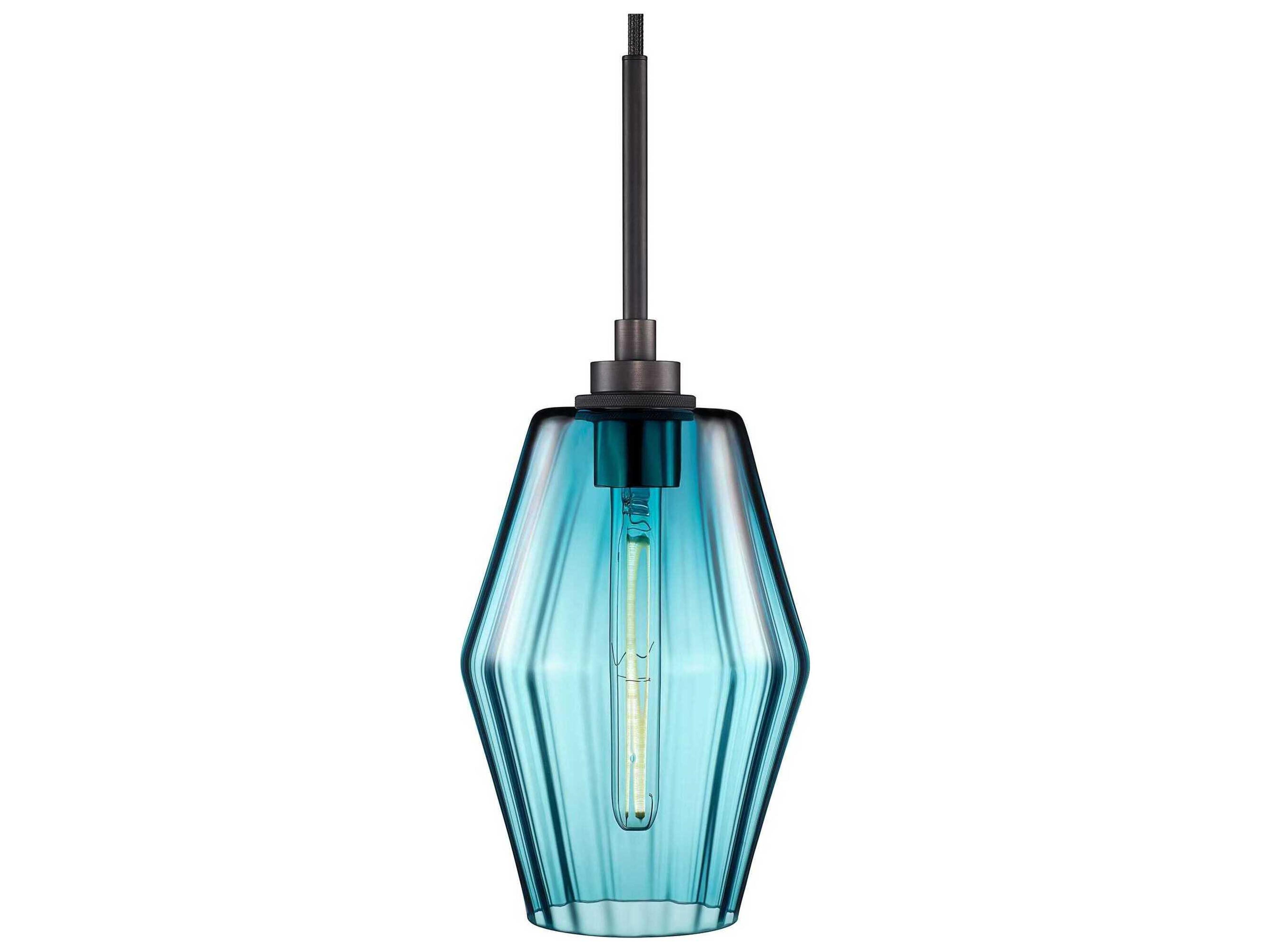 Marquise Petite 1-Light Condesa Optique Blue Mini Pendant