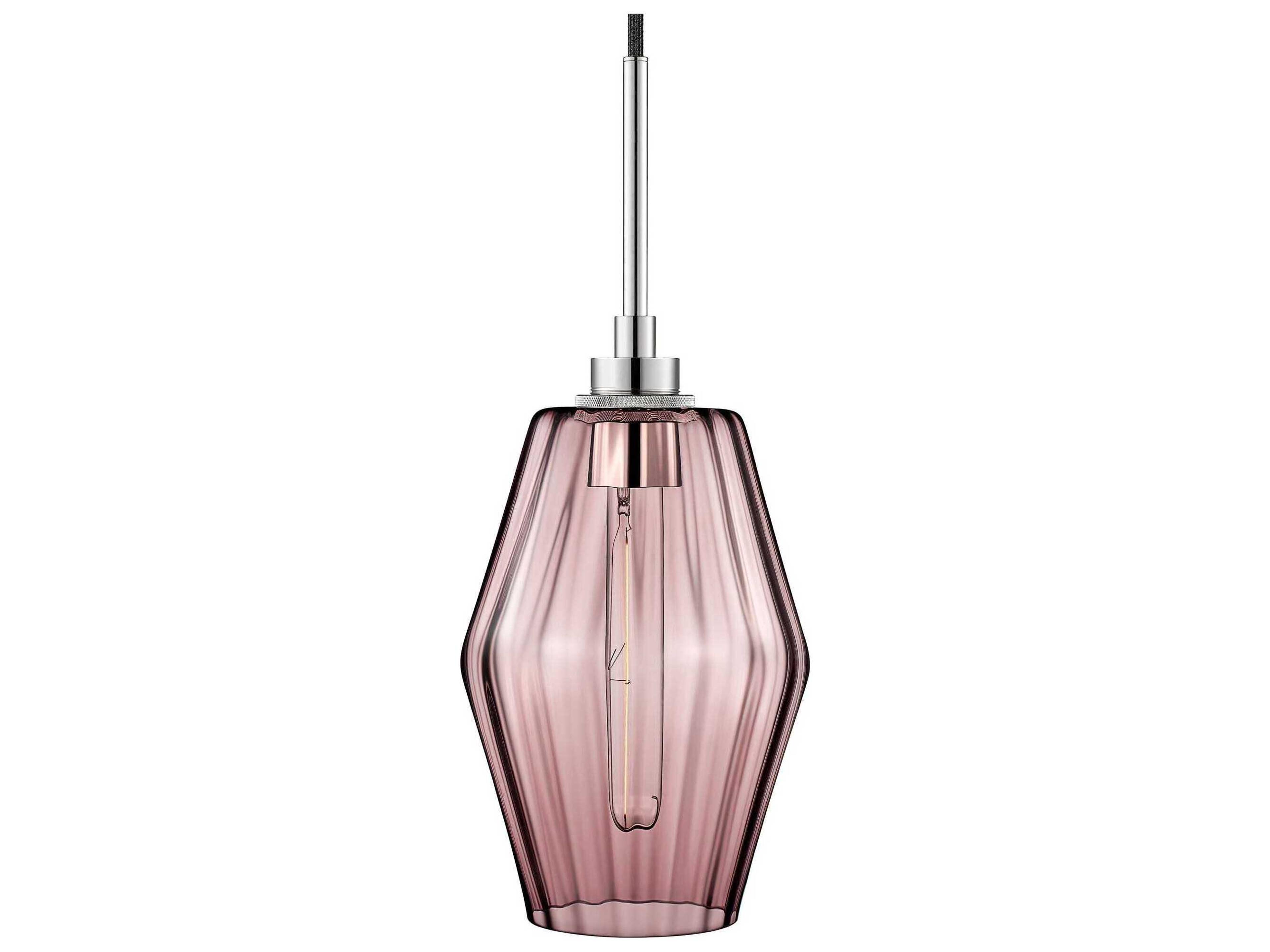 Niche Marquise Petite 1-Light Fig Optique Pink Mini Pendant