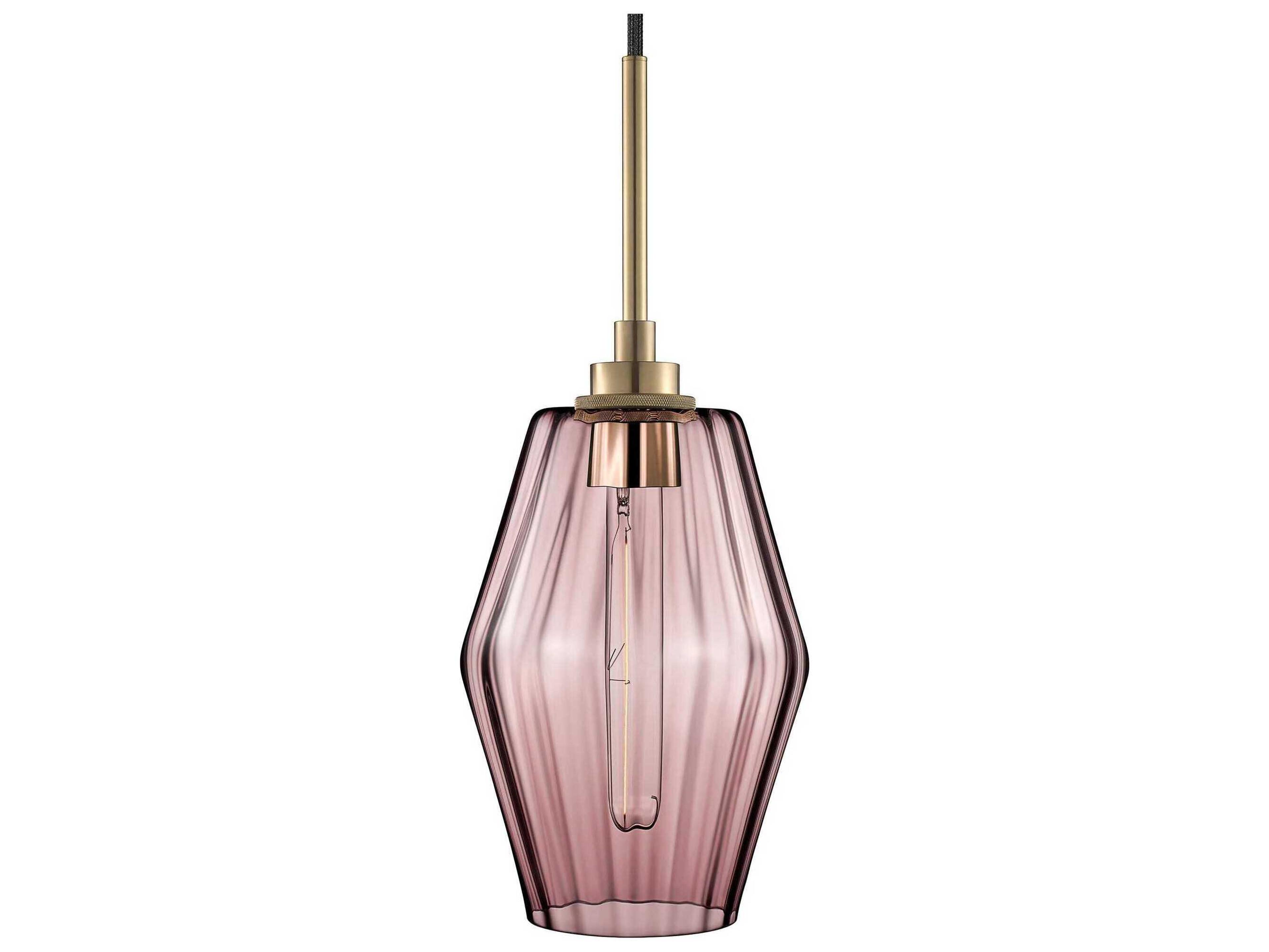 Niche Marquise Petite 1-Light Fig Optique Pink Mini Pendant