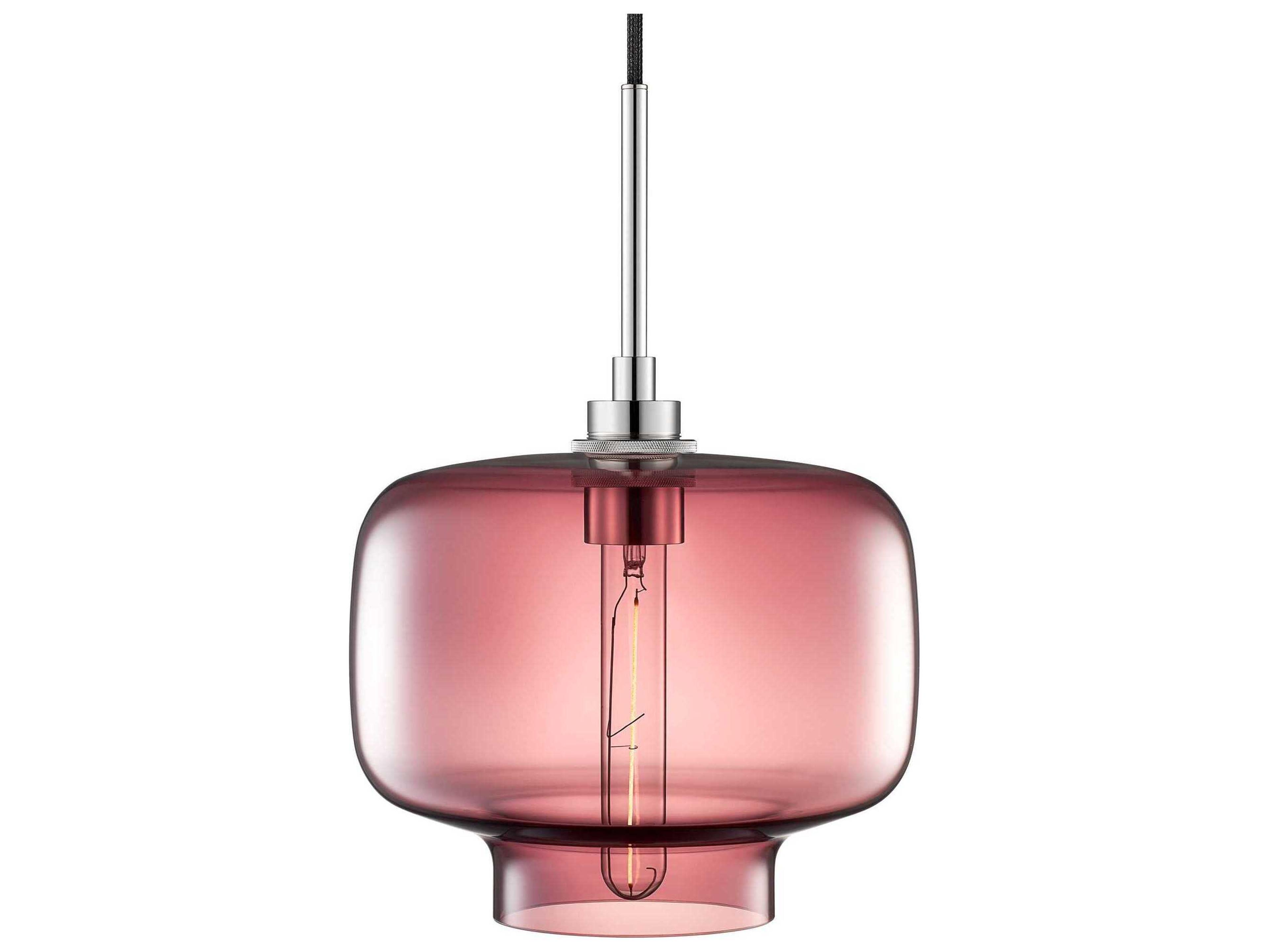 Niche Silica Oculo 1-Light Plum Purple Mini Pendant