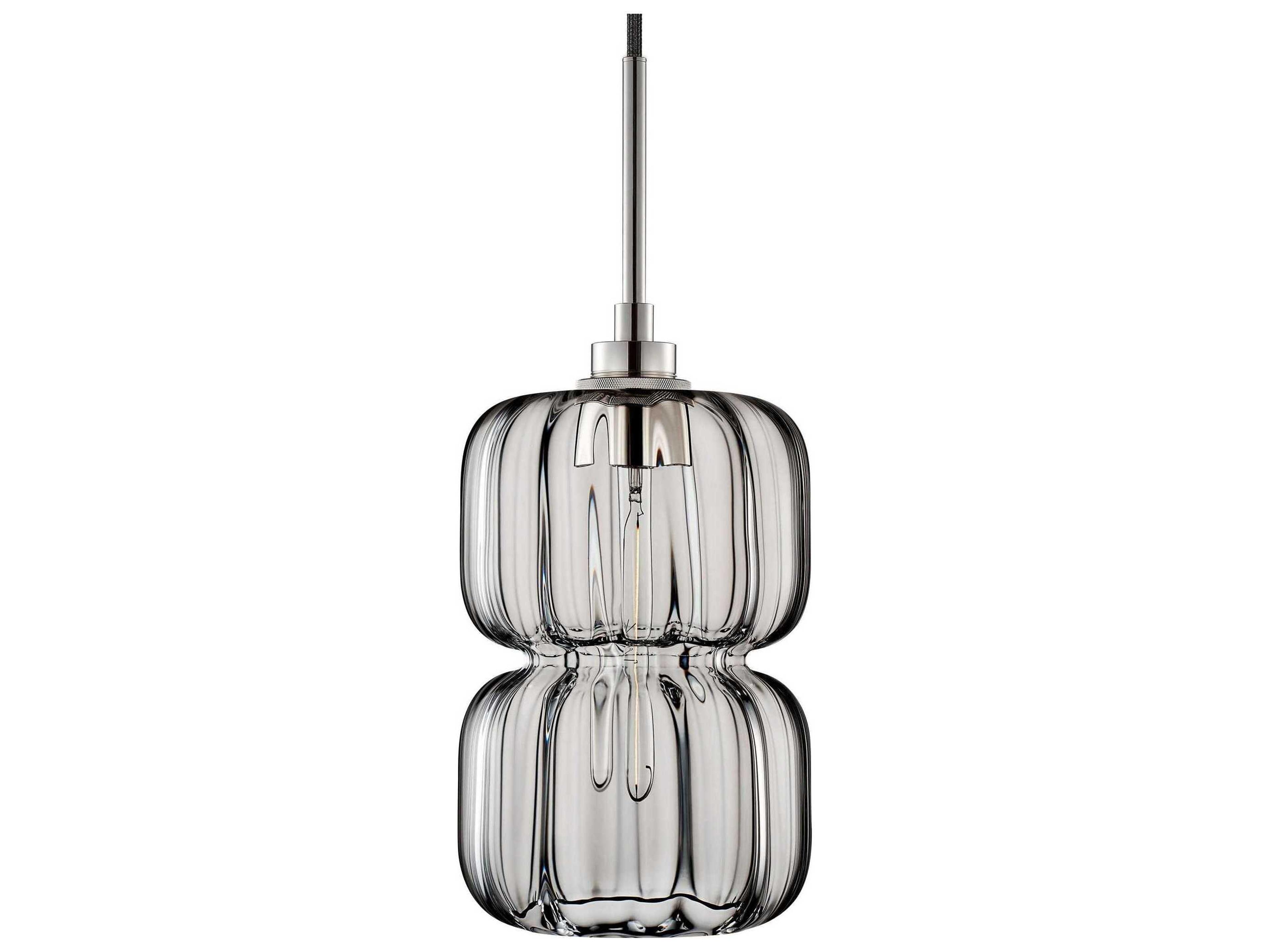 Niche Pinch Optique 1-Light Gray Mini Pendant