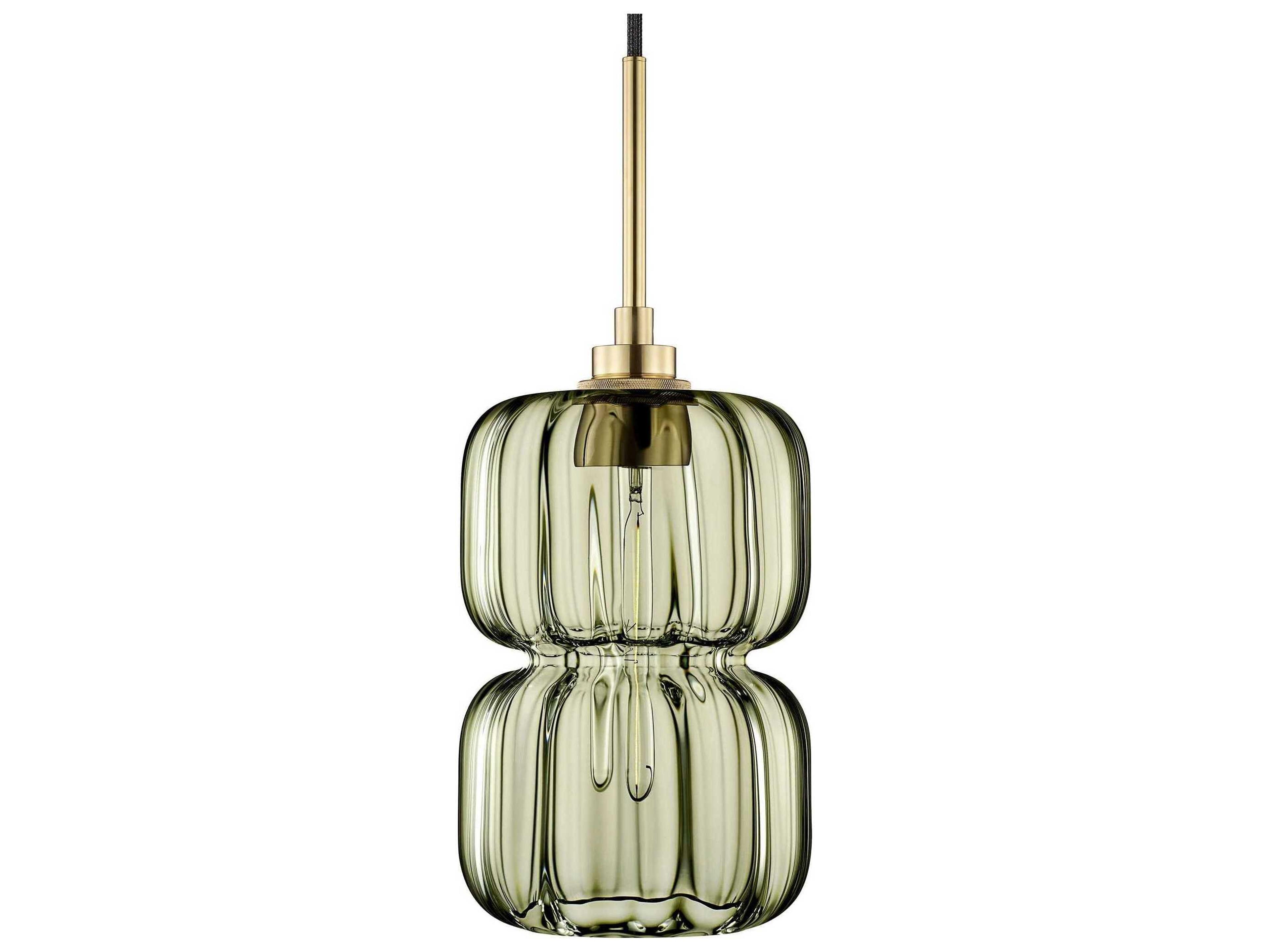 Niche Pinch Optique 1-Light Moss Green Mini Pendant