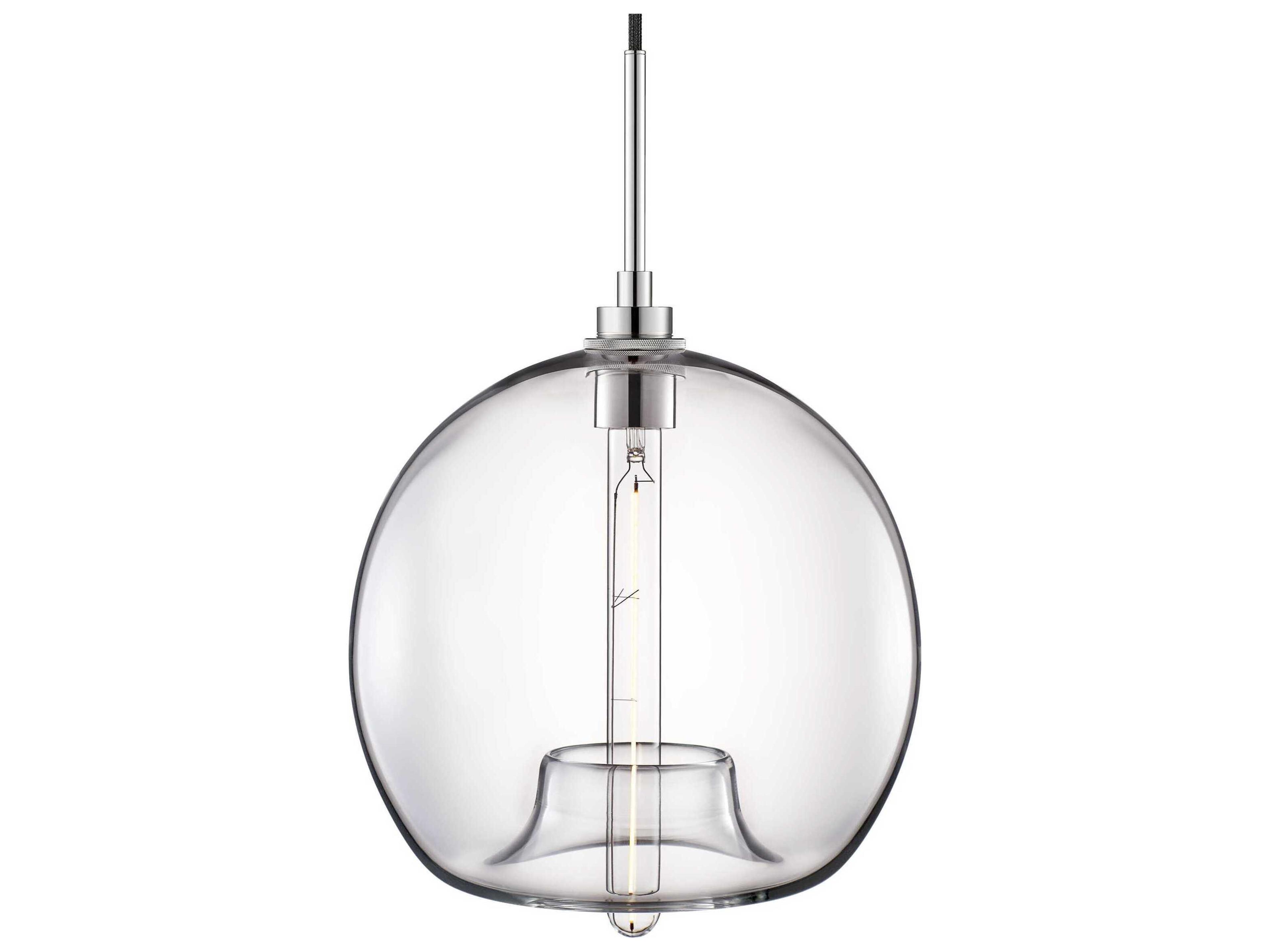 Silica Stamen 1-Light Clear Globe Mini Pendant