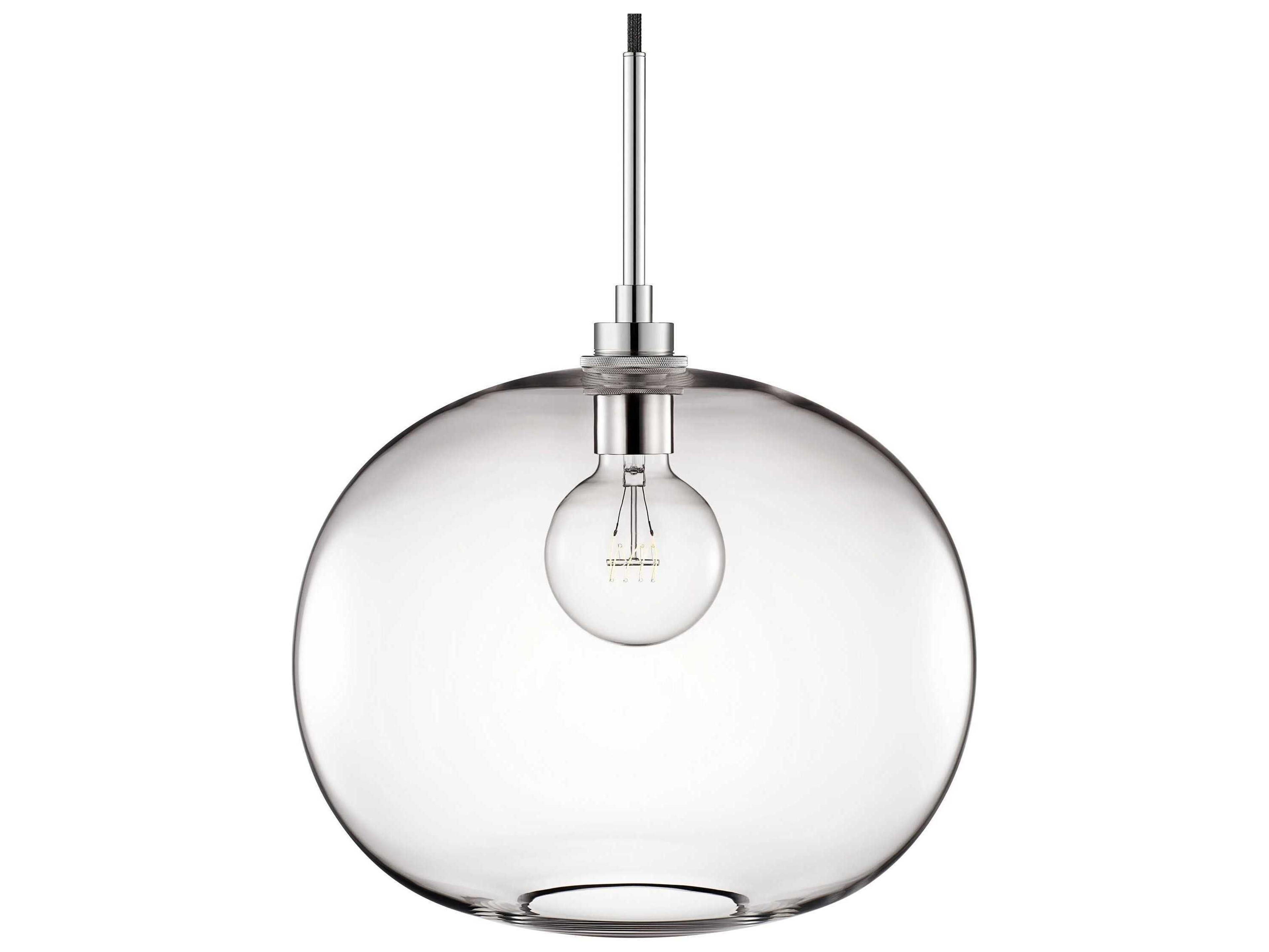 Silica Terra 1-Light Clear Globe Pendant