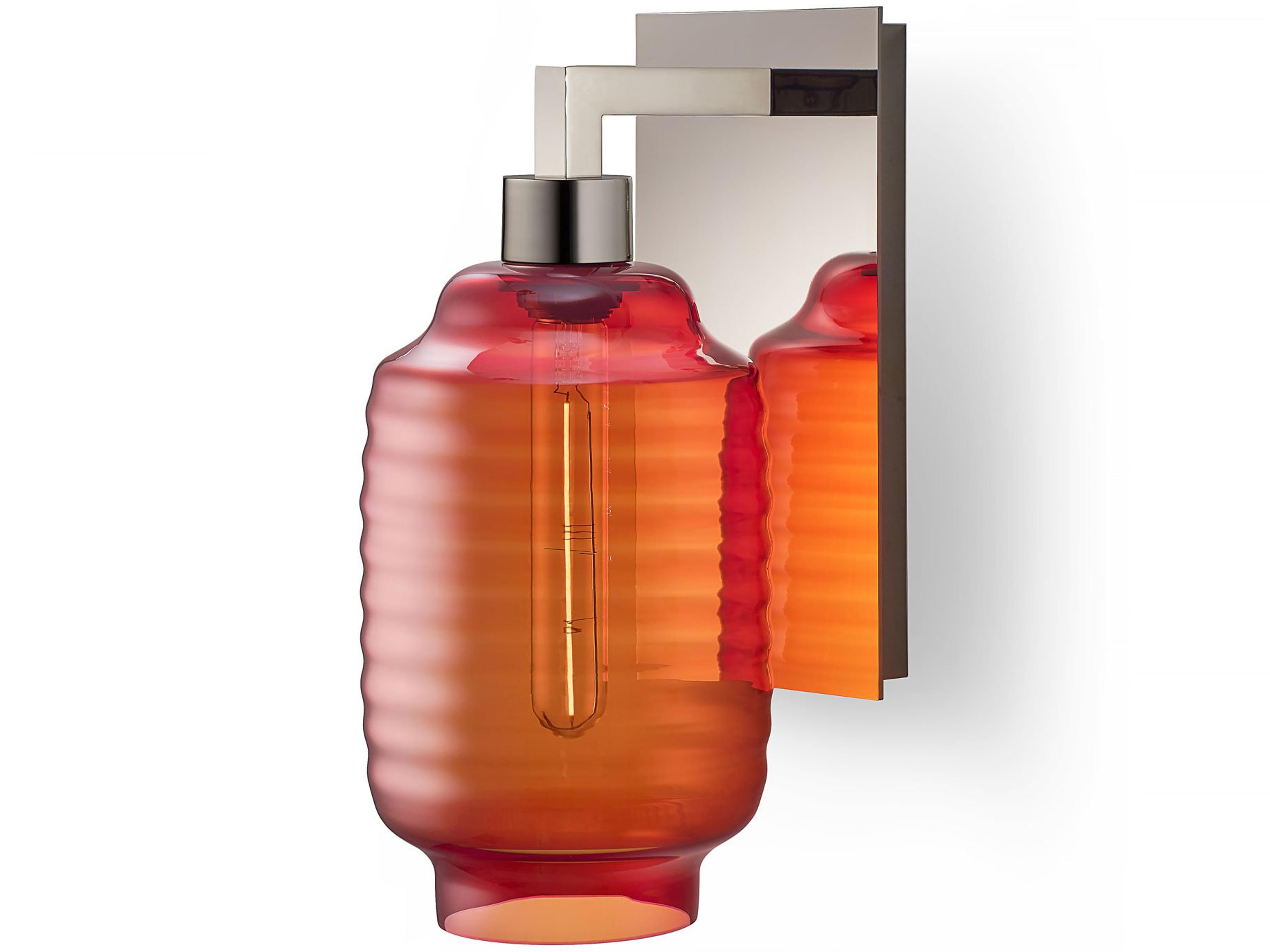 Chinois 1-Light Cardinal Red Wall Sconce