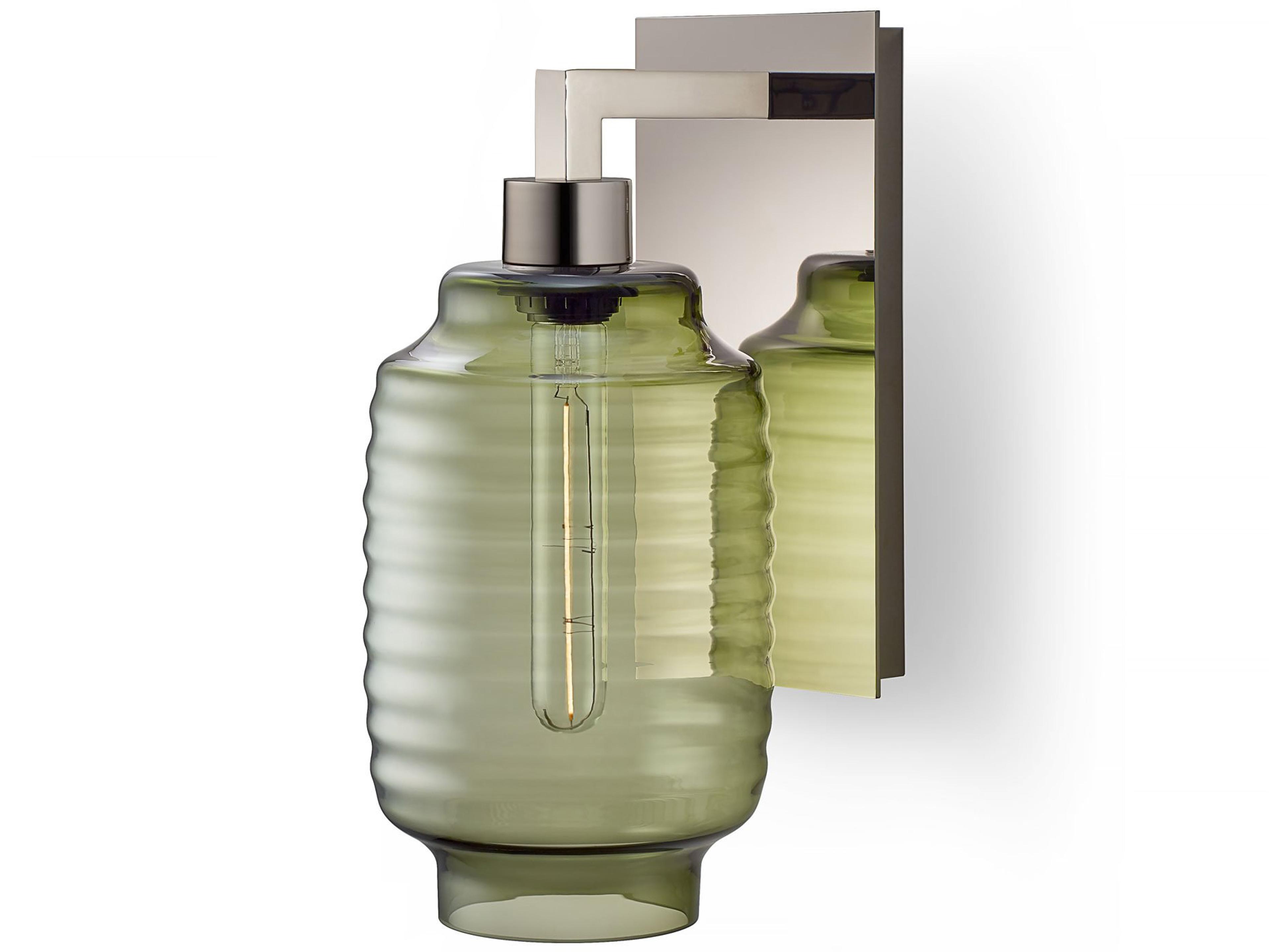 Chinois 1-Light Moss Green Wall Sconce