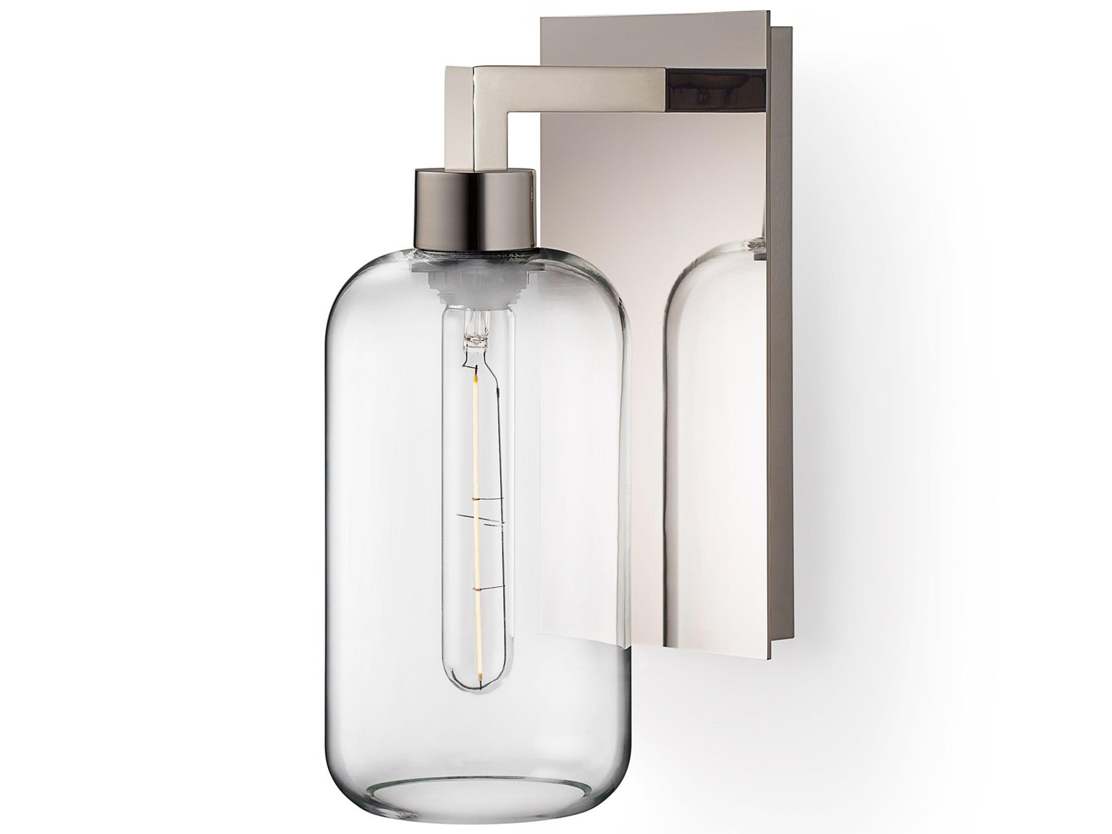 Helio 1-Light Clear Wall Sconce