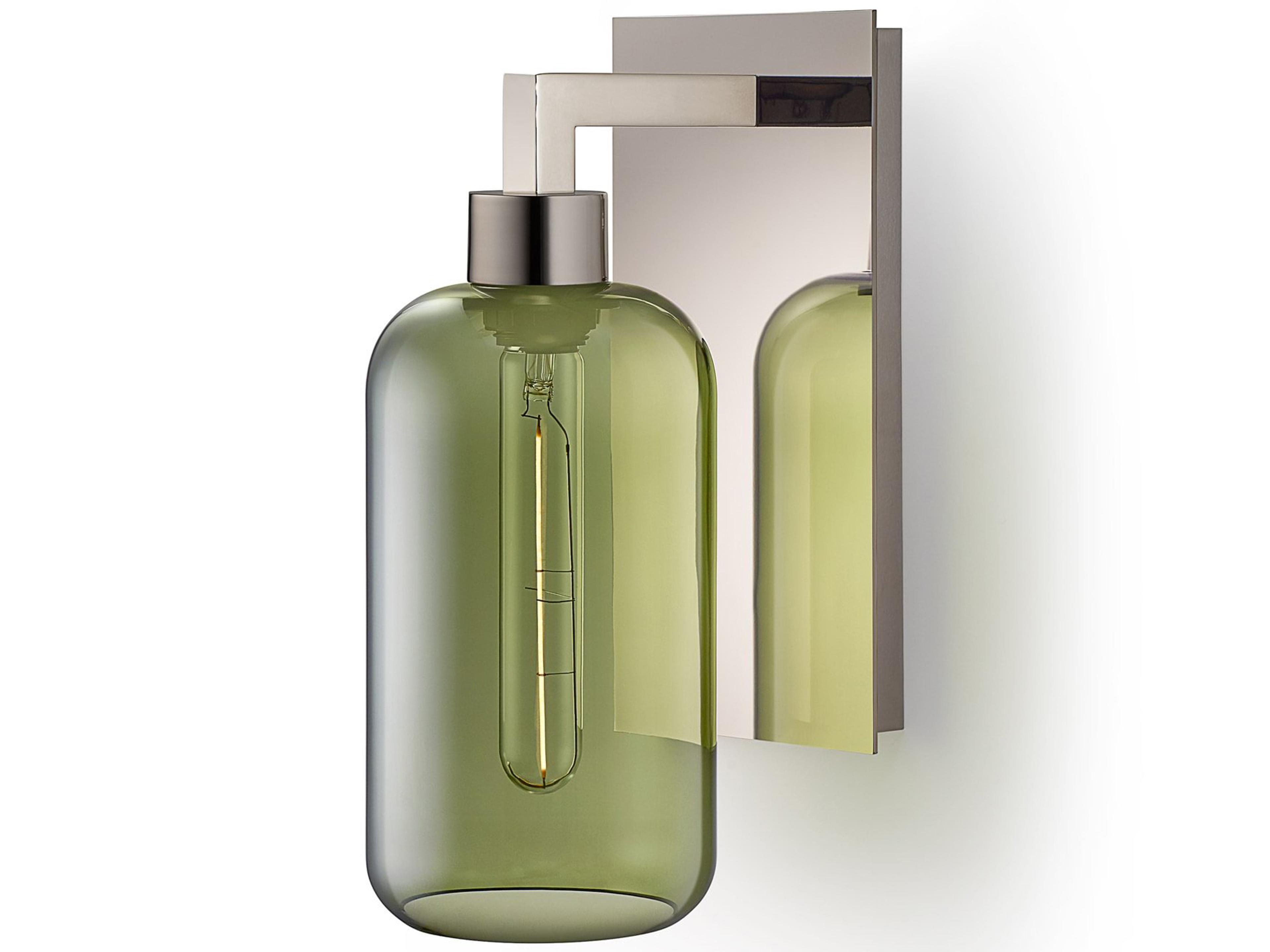 Helio 1-Light Moss Green Wall Sconce