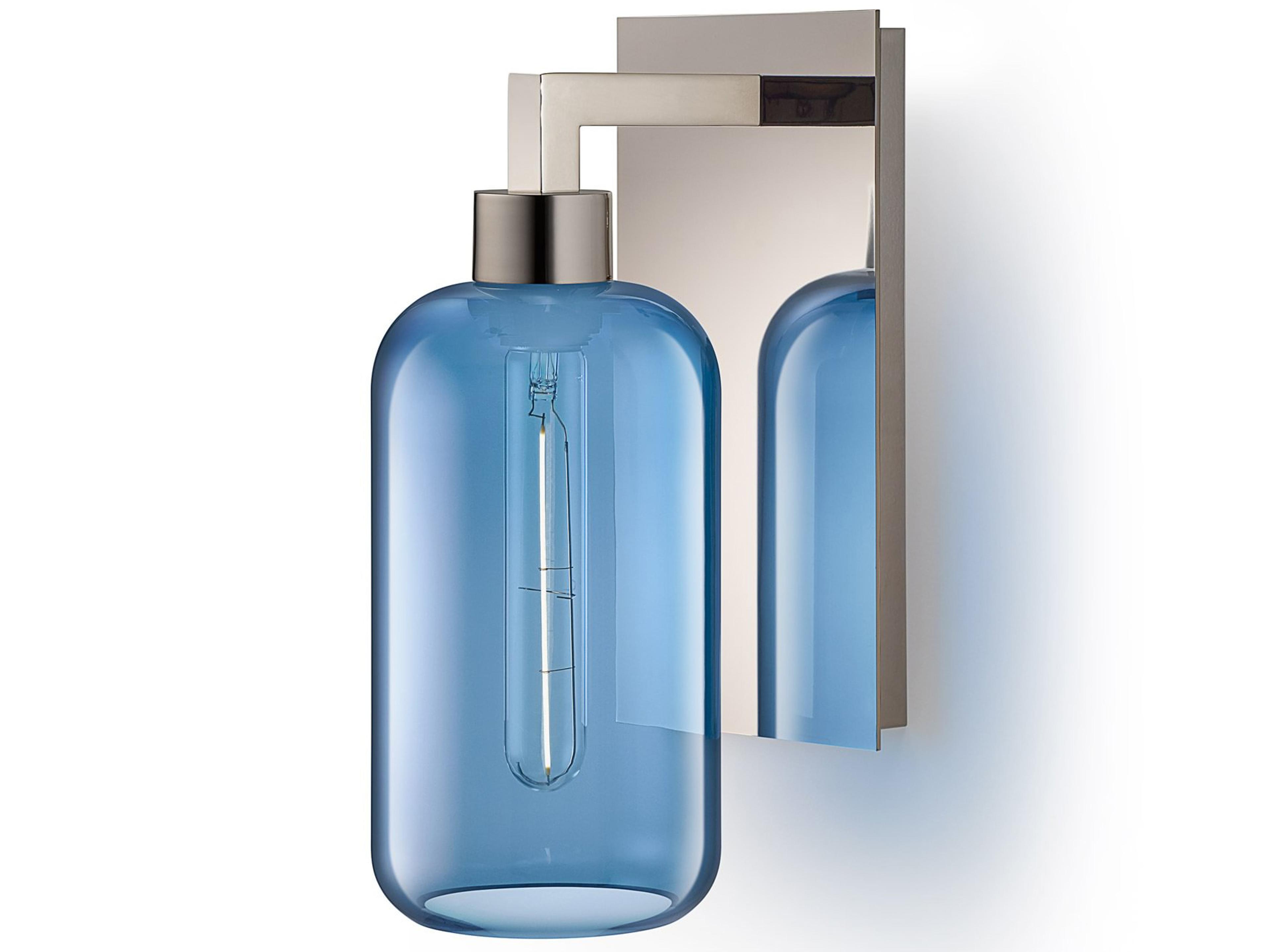 Helio 1-Light Sapphire Blue Wall Sconce