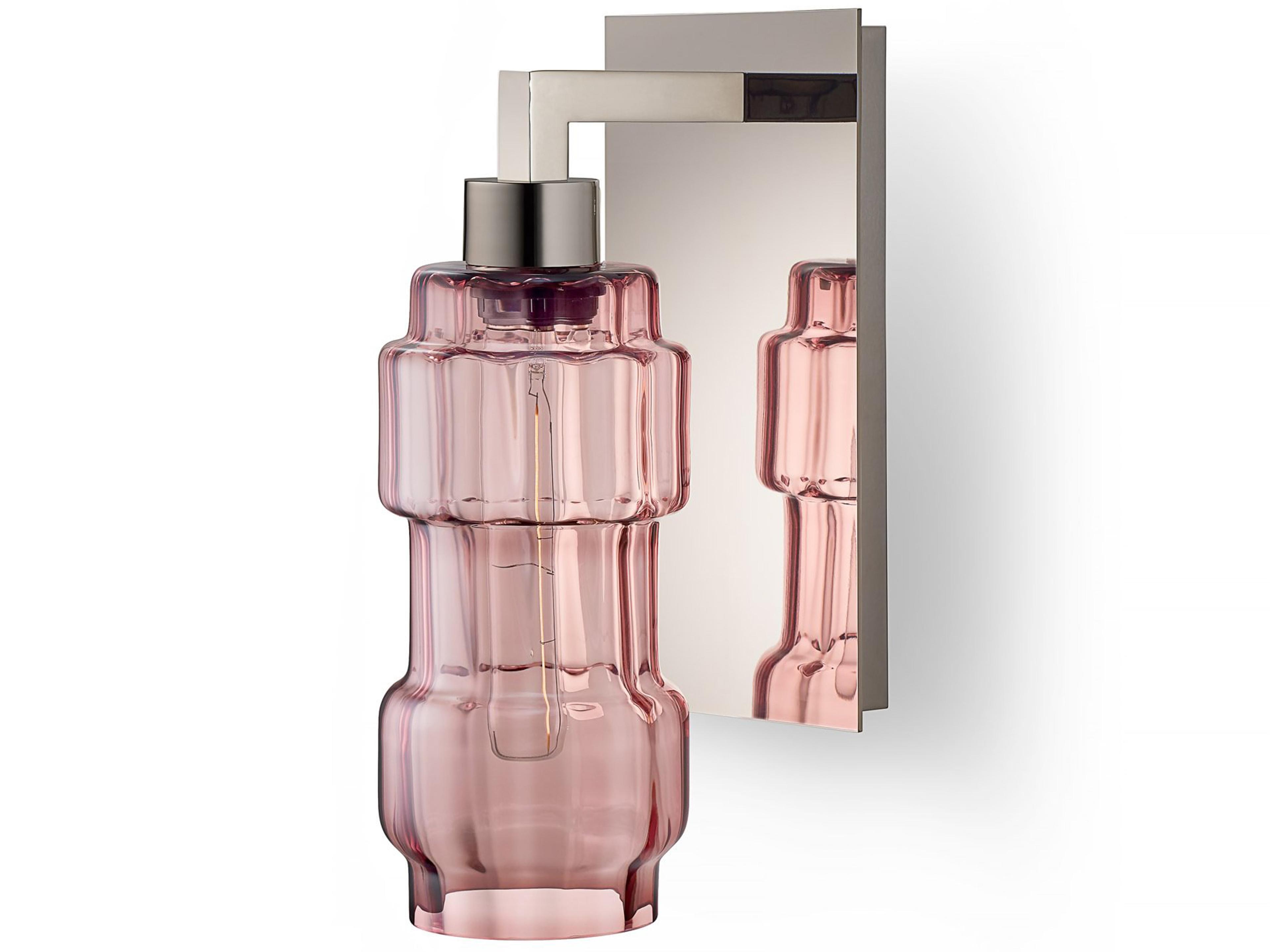 Muralla Petite 1-Light Fig Optique Pink Wall Sconce