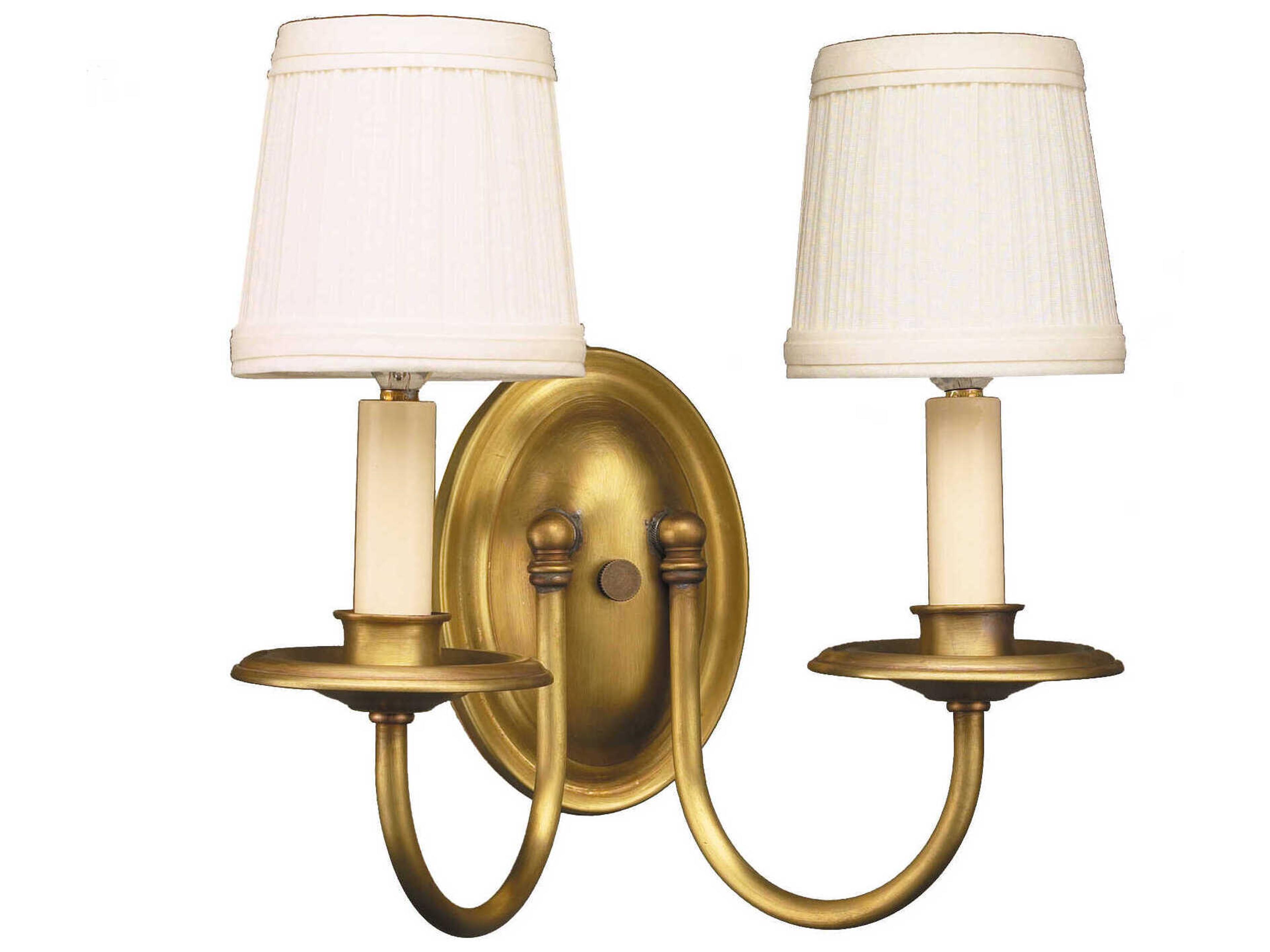 2-Light Gold Wall Sconce