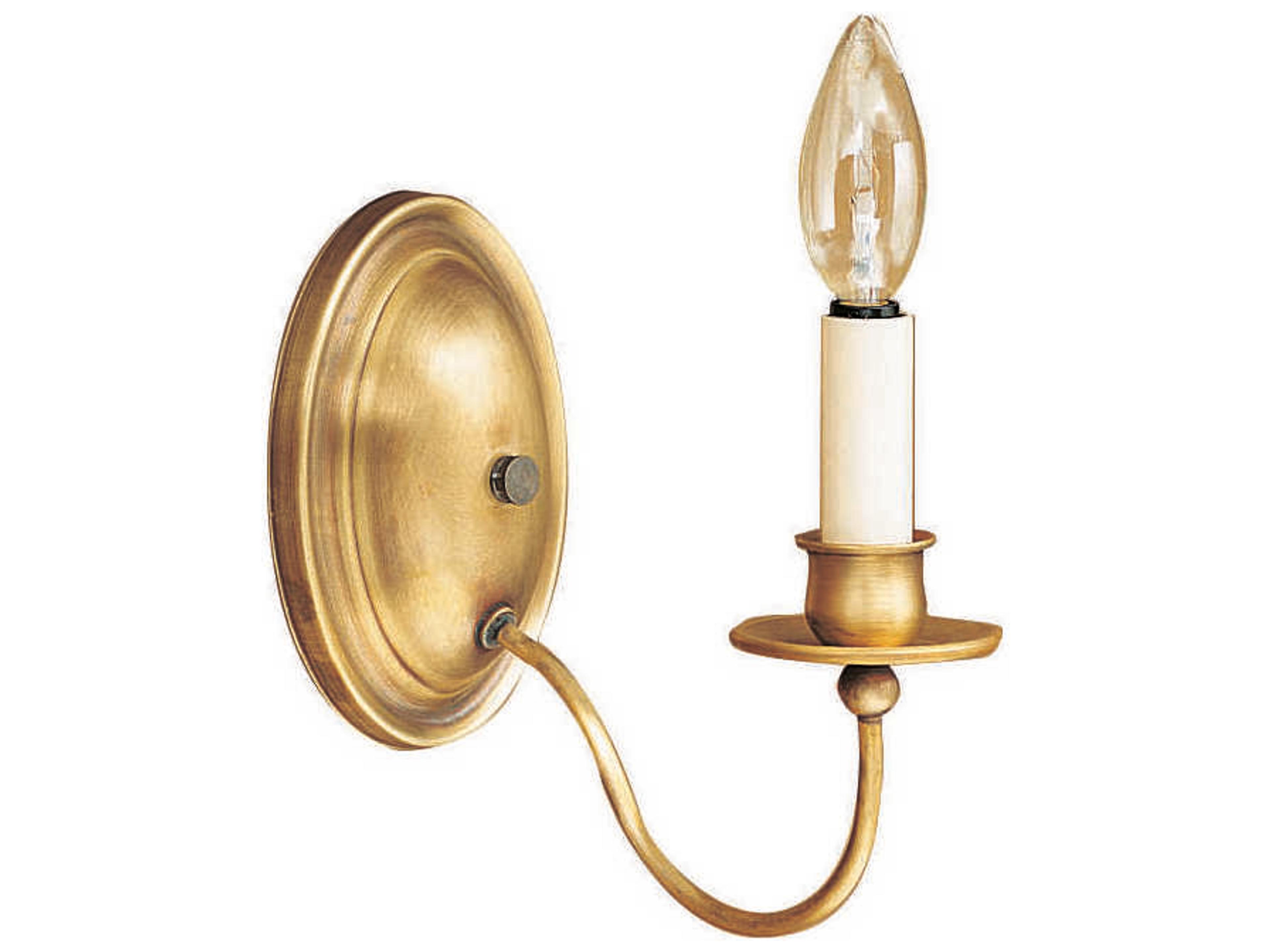 1-Light Gold Wall Sconce