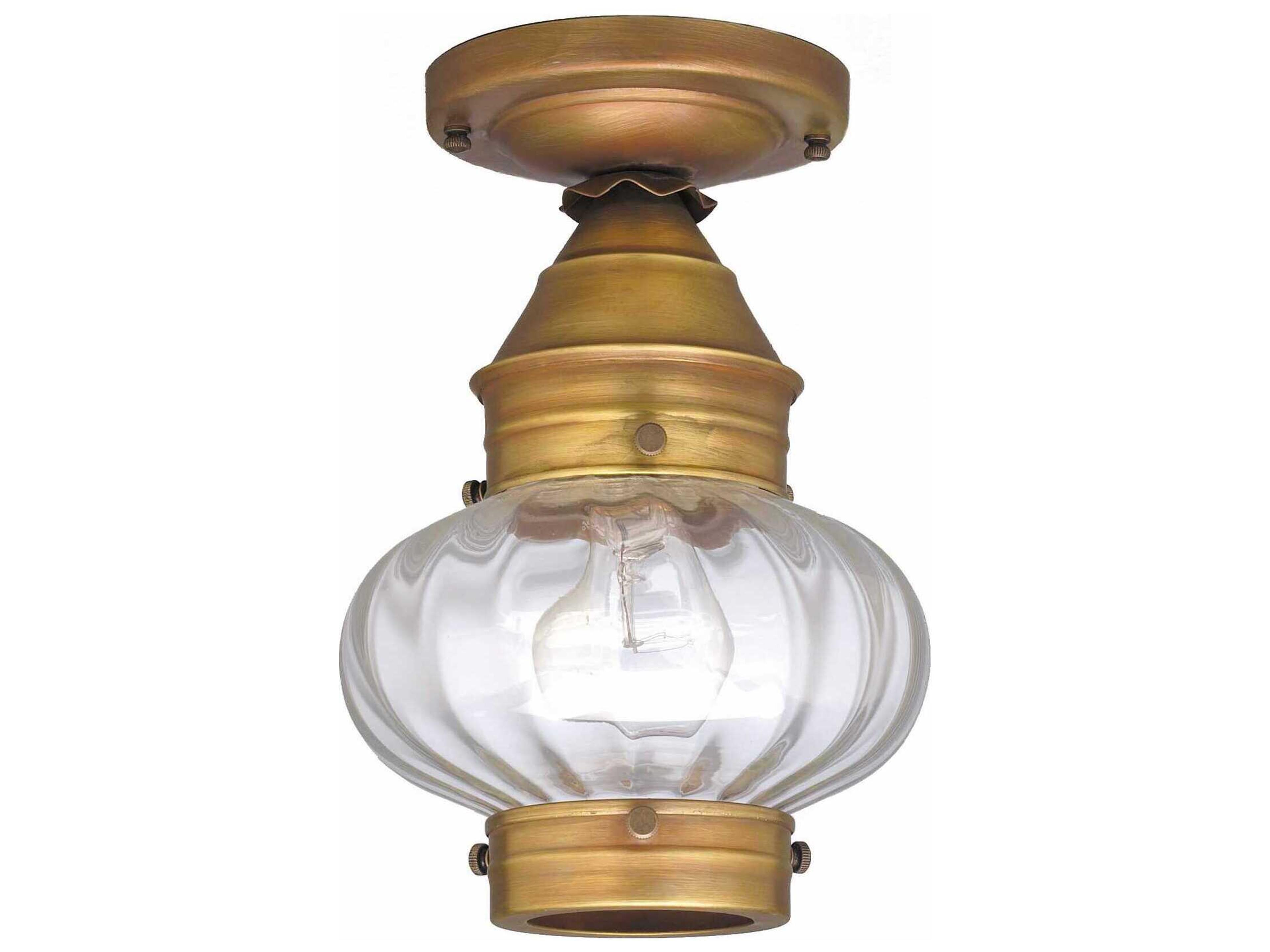 Onion 1-Light Outdoor Ceiling Light