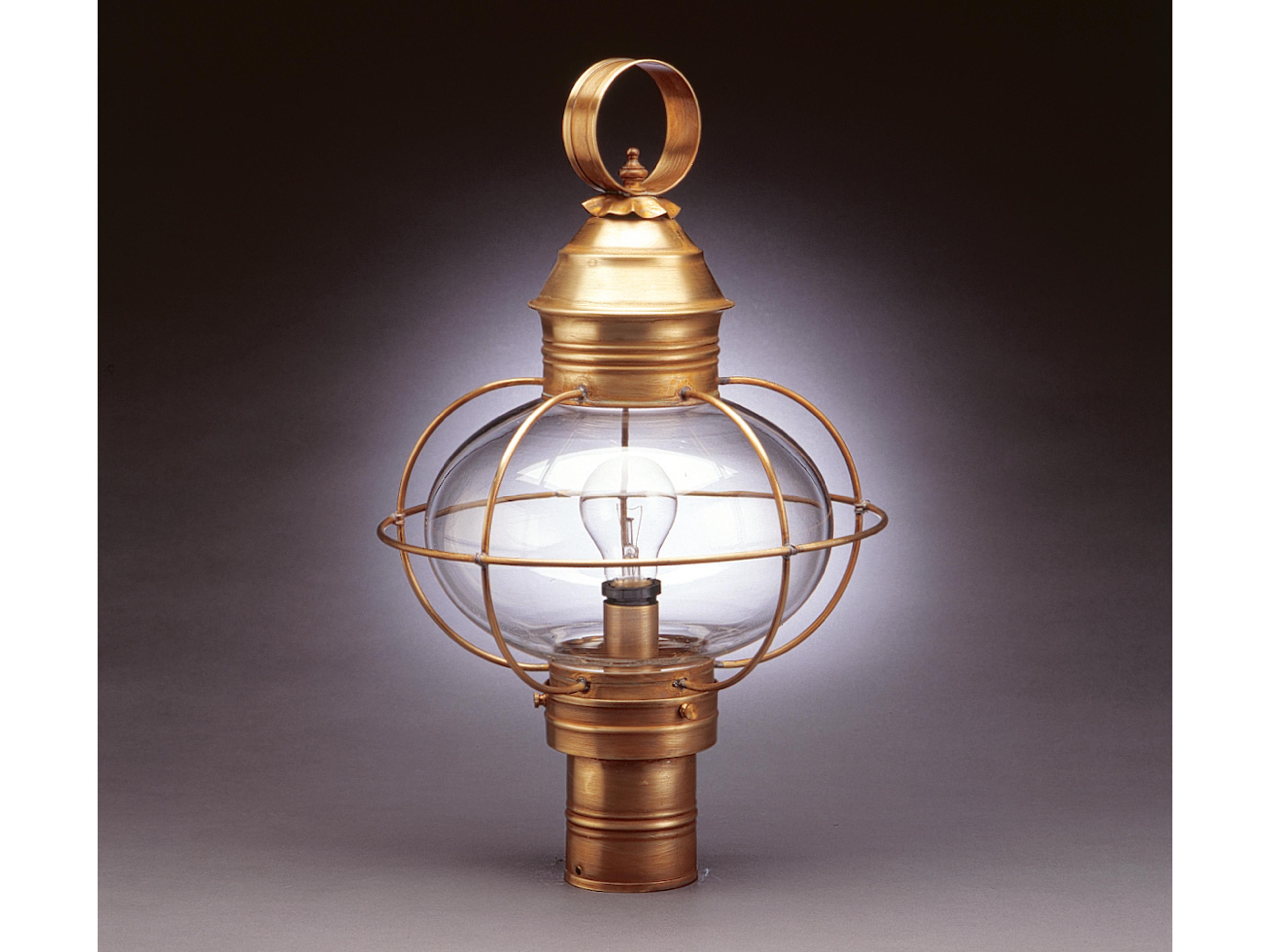 Northeast Lantern Onion 1 - Light Outdoor Post Light with Clear Glass
