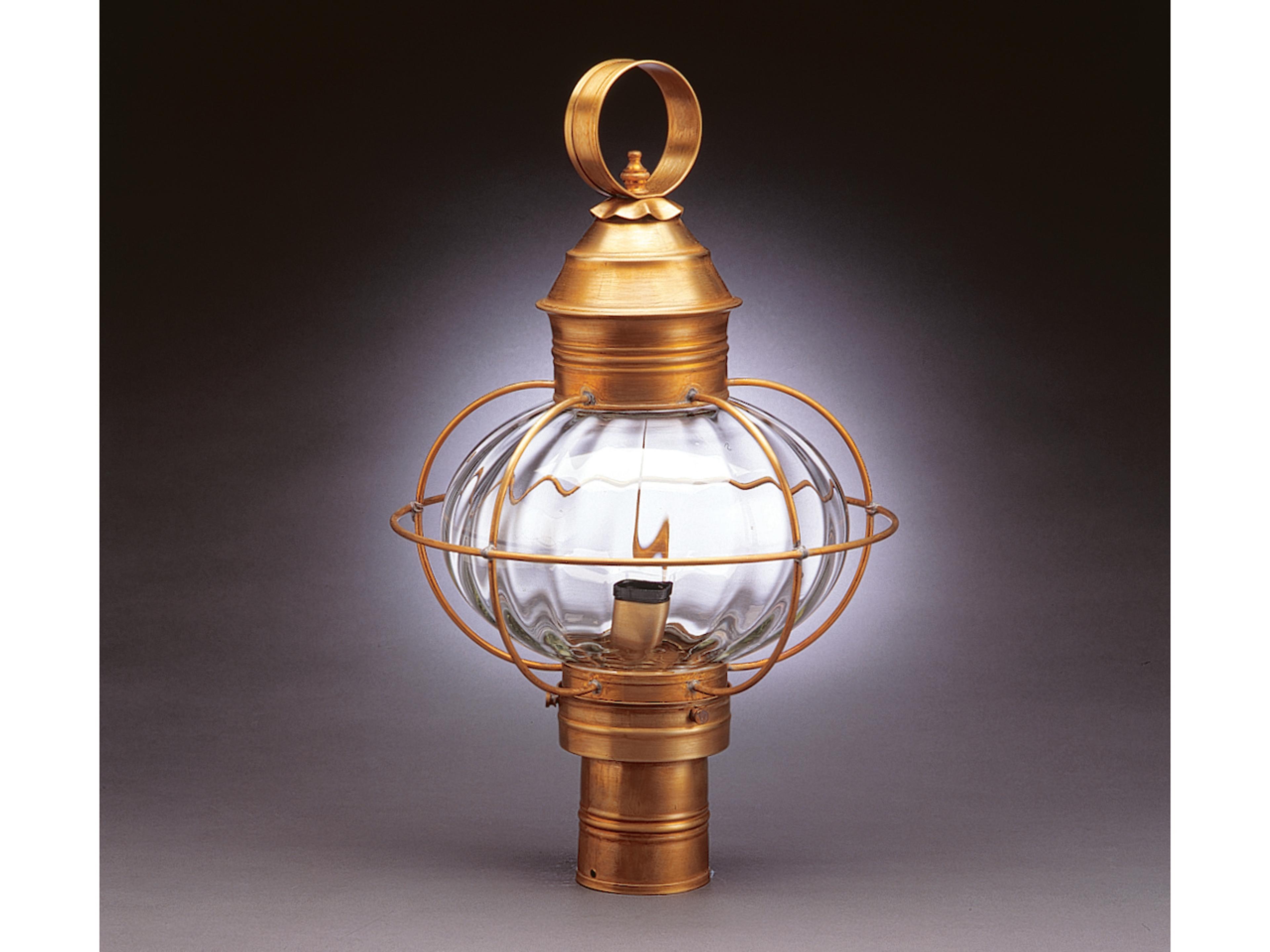 Northeast Lantern Onion 1 - Light Outdoor Wall Light with Optic Glass