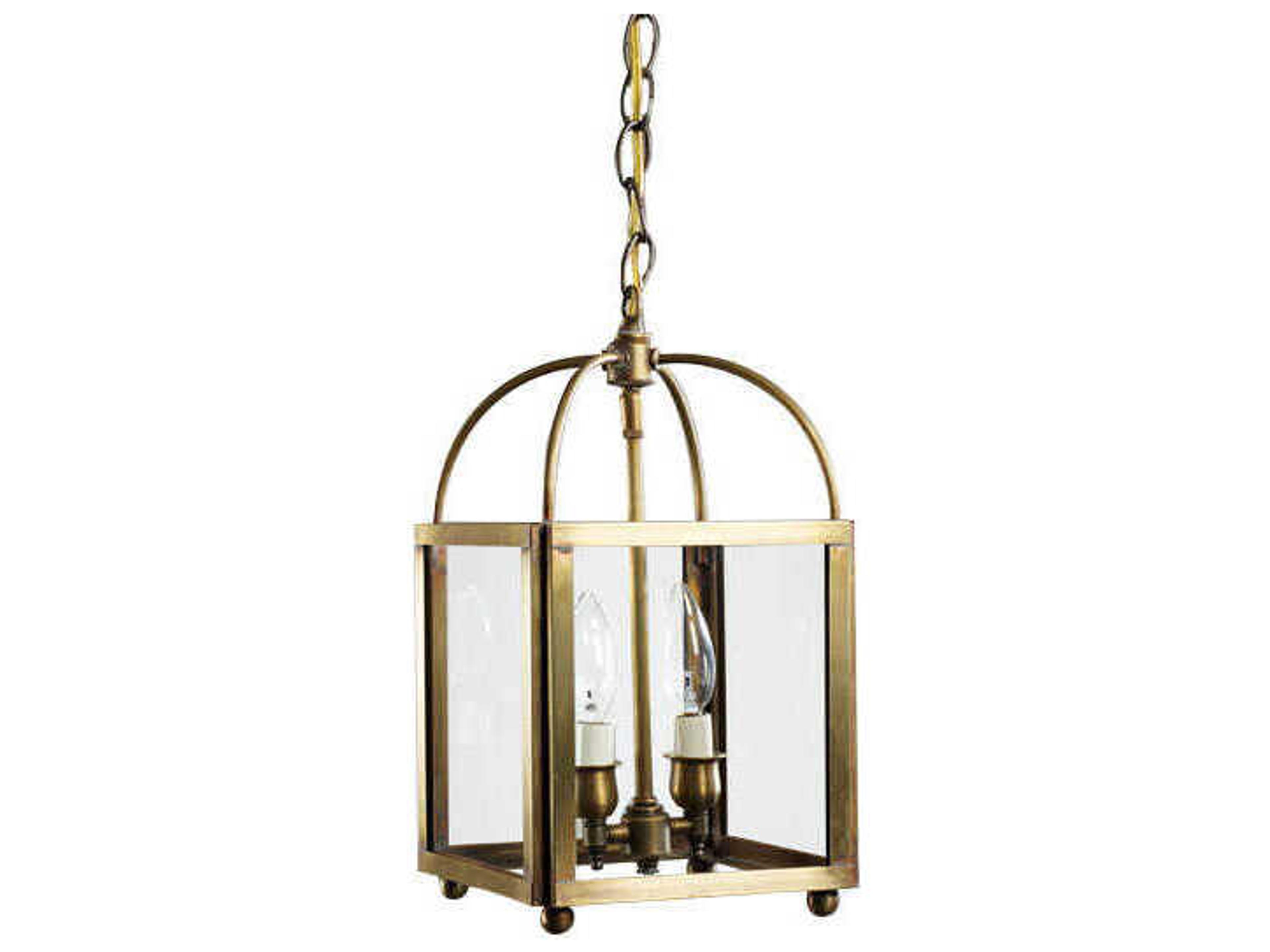 Foyer 2-Light Brass Mini Pendant