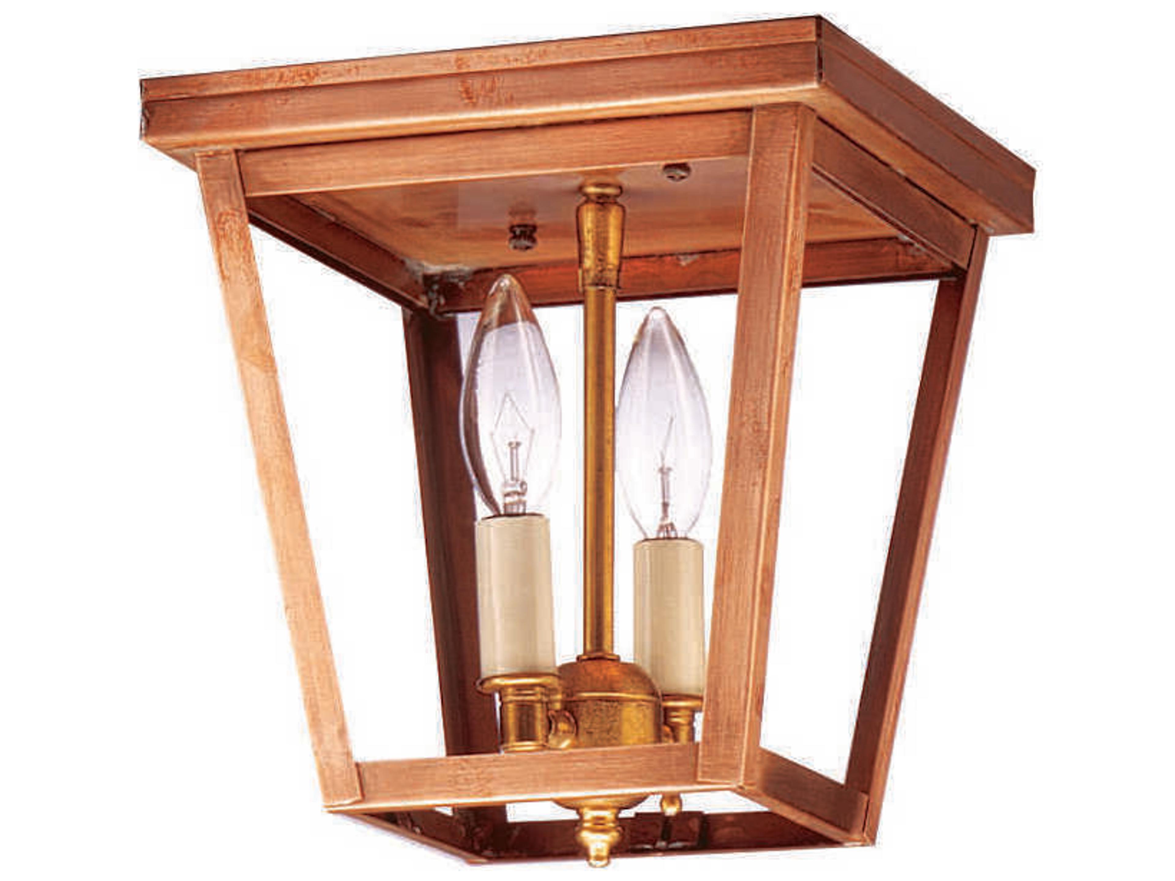 Williams 2-Light Brass Flush Mount
