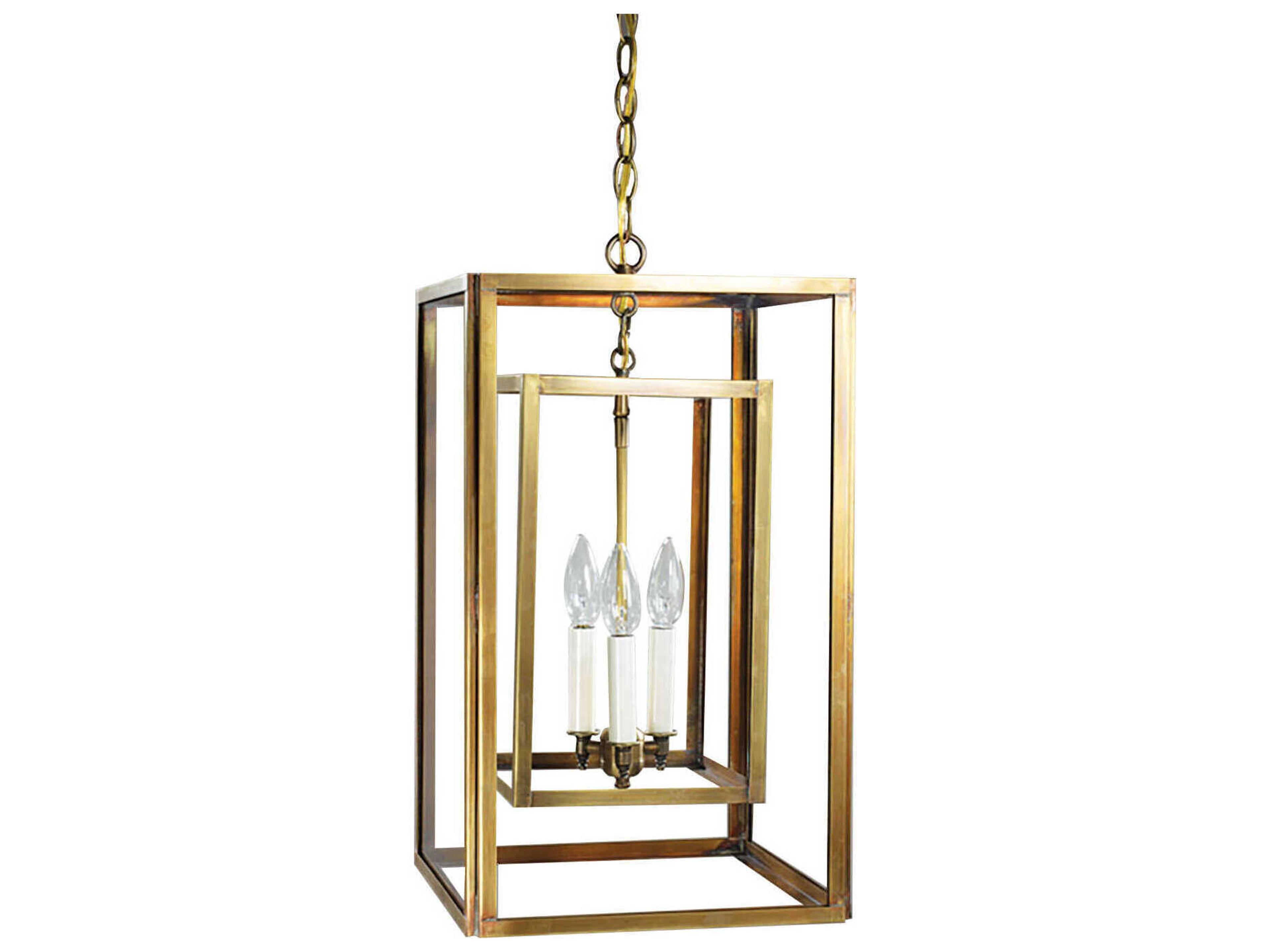 Foyer 3-Light Brass Mini Pendant