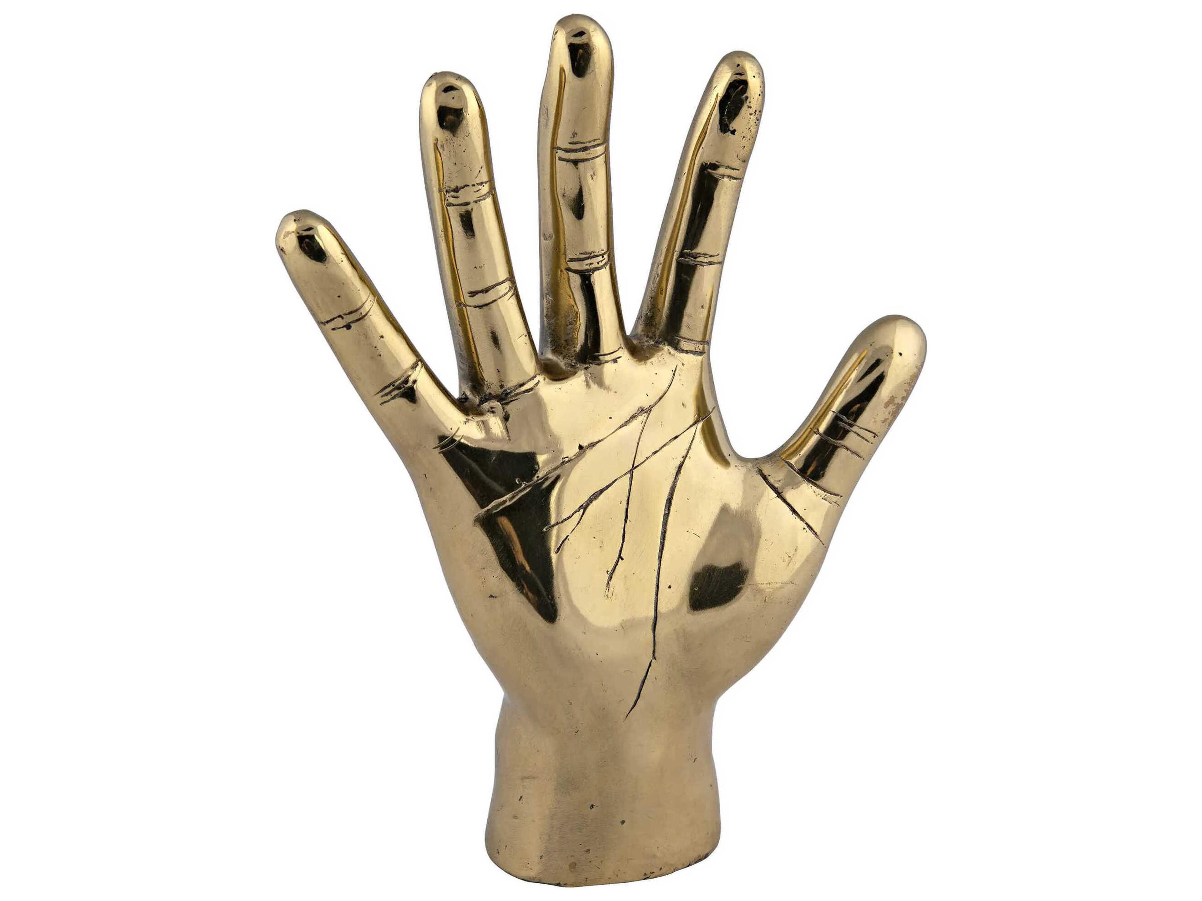 Brass Open Hand Sculputure