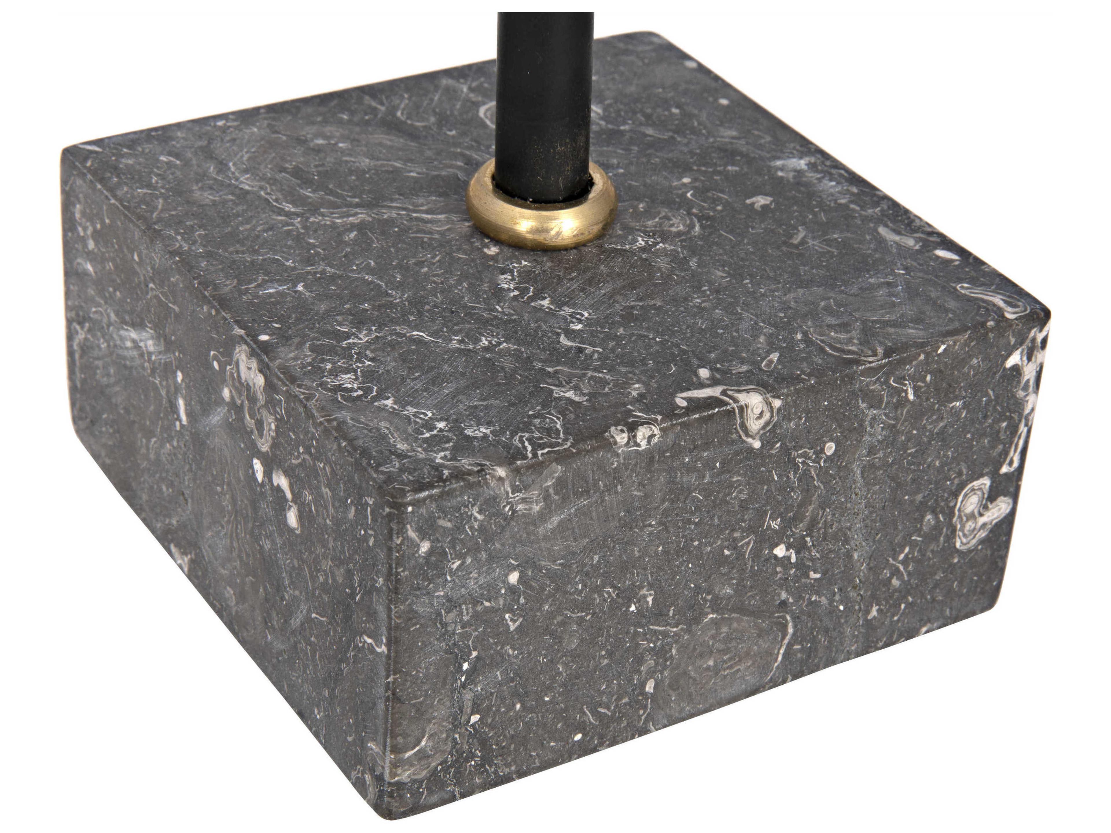 Noir Antique Brass Peace Sign on Stand Hand Sculpture