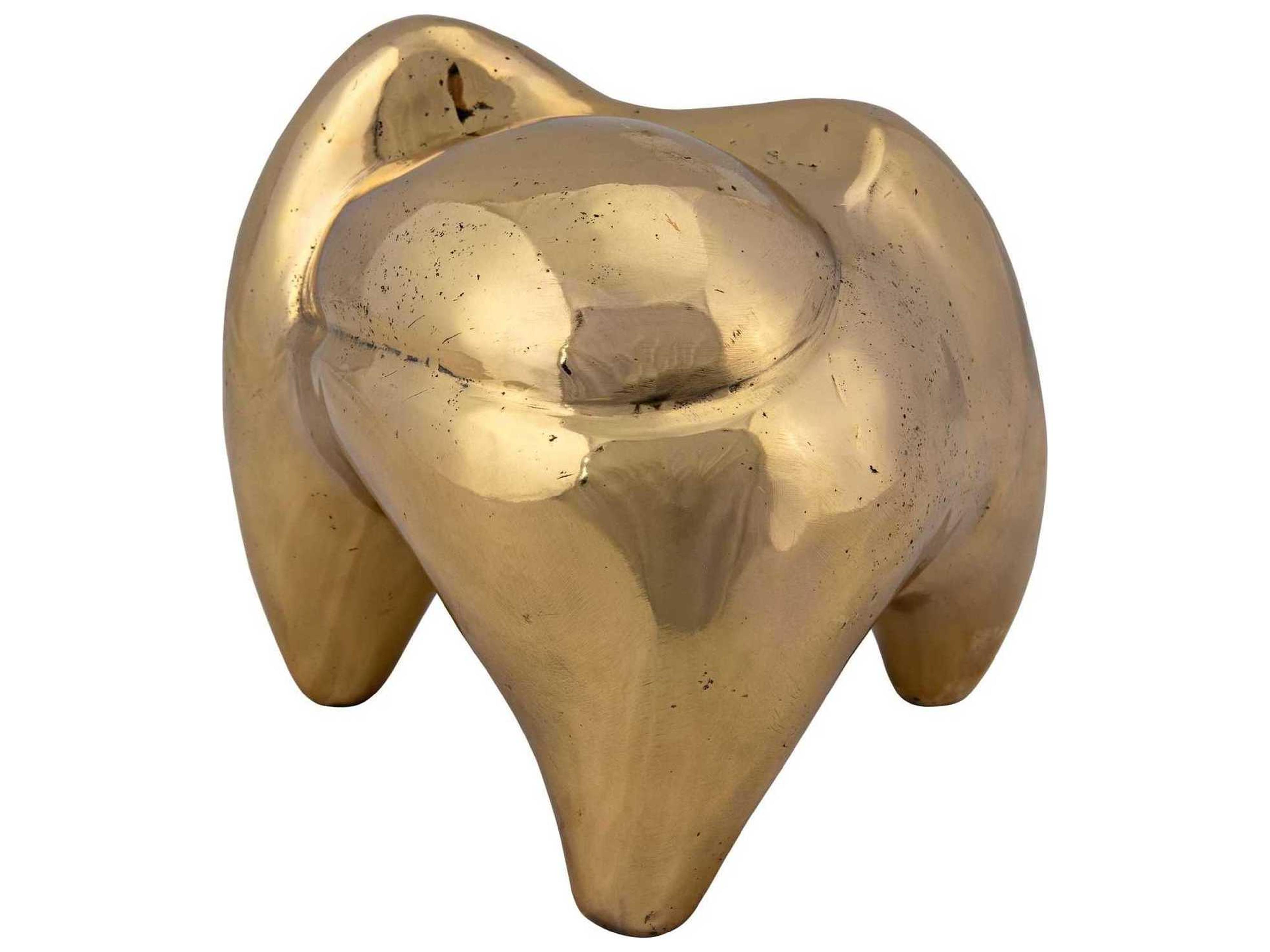 Noir Antique Brass Alien Sculpture