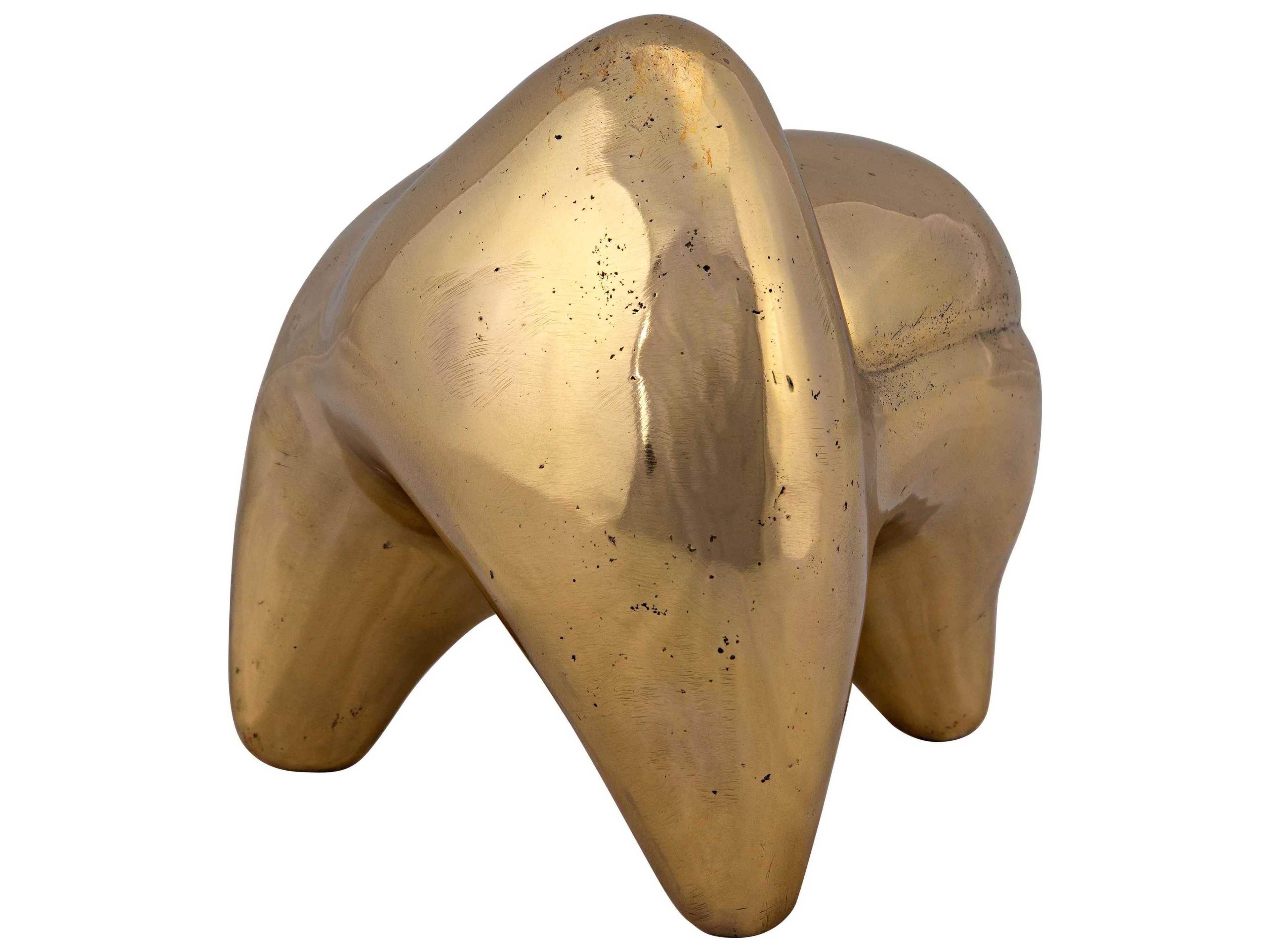 Noir Antique Brass Alien Sculpture