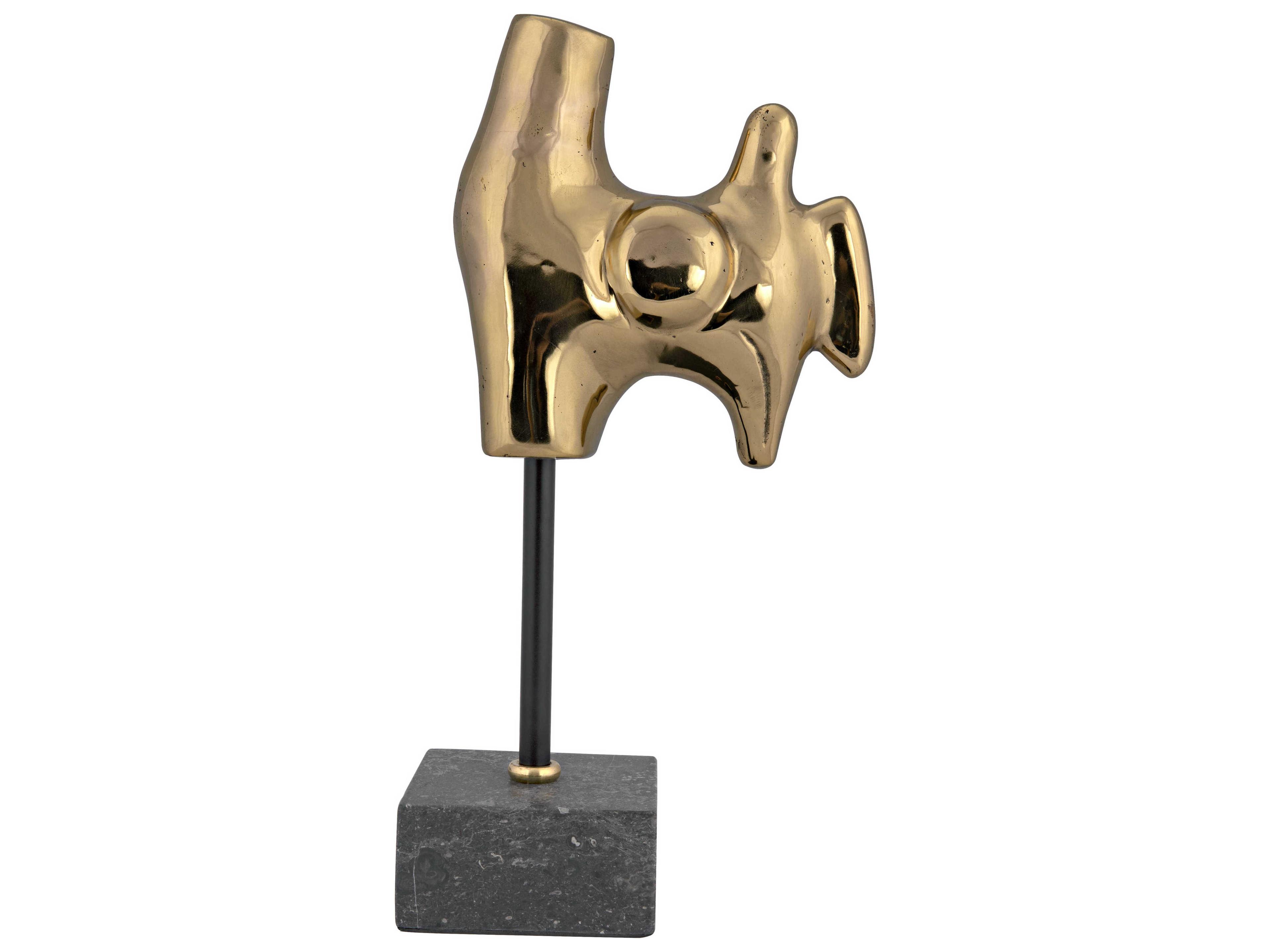 Noir Antique Brass Goker Sculpture