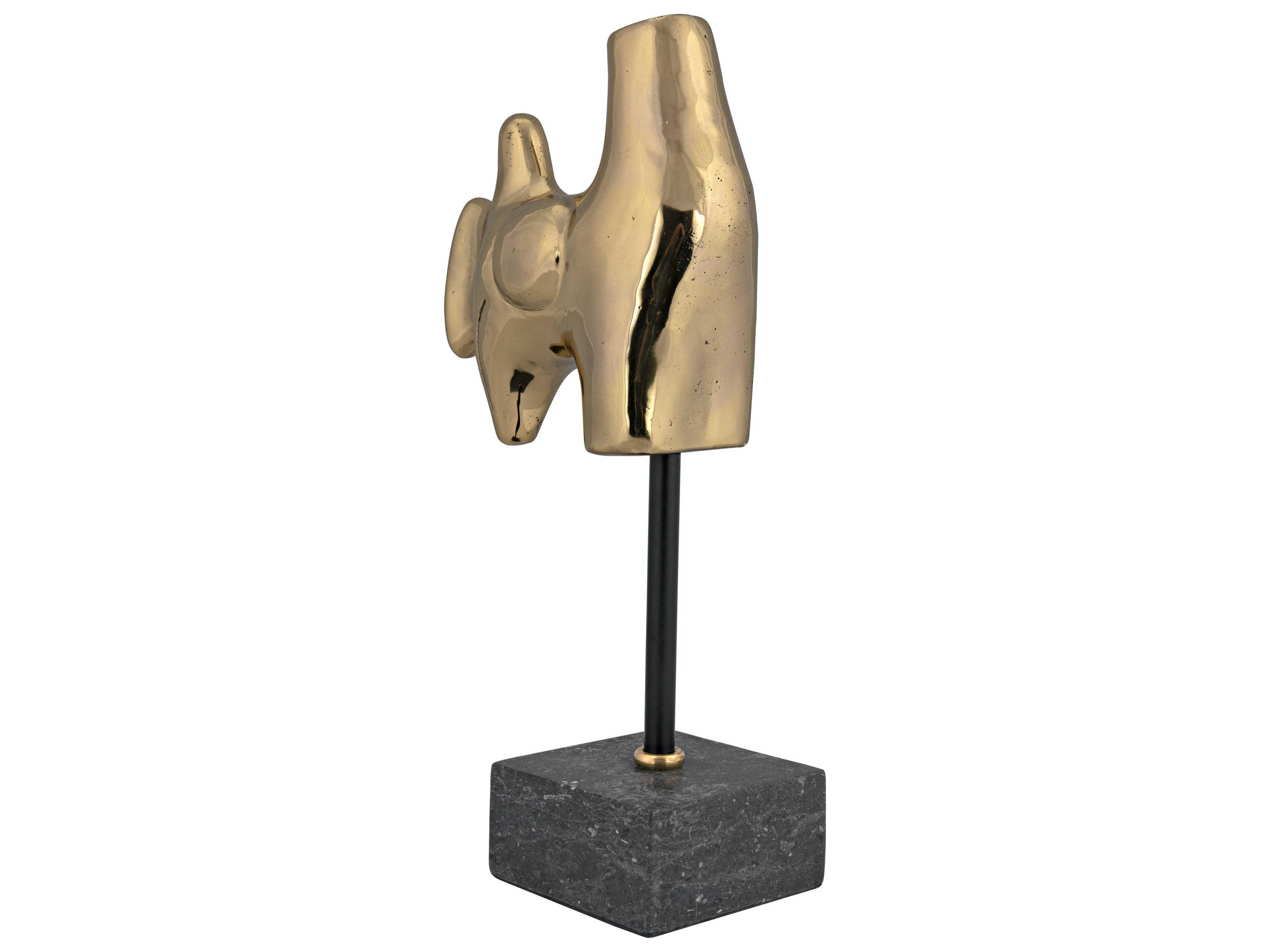 Noir Antique Brass Goker Sculpture