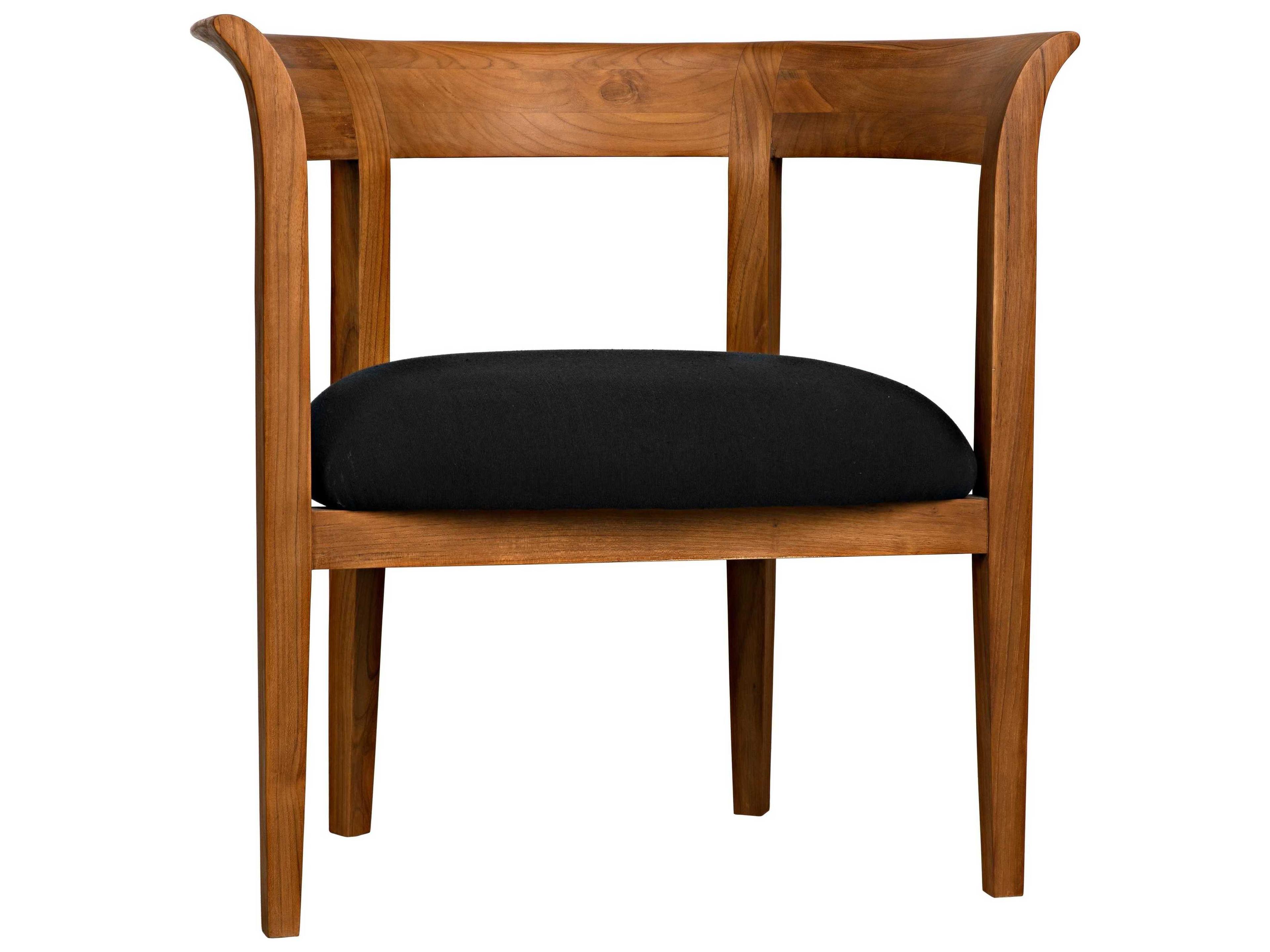 Noir Brown Fabric Accent Chair