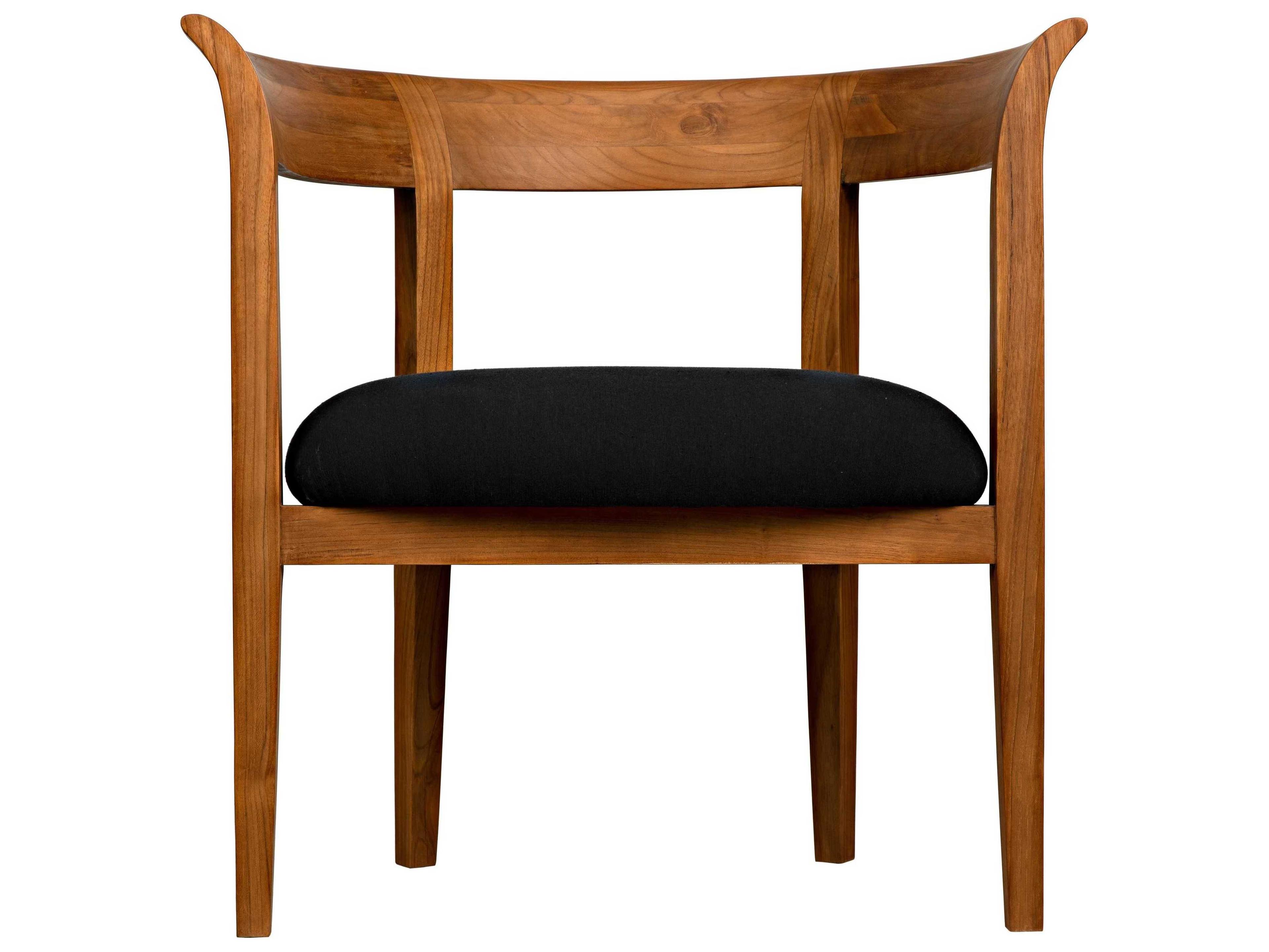 Noir Brown Fabric Accent Chair