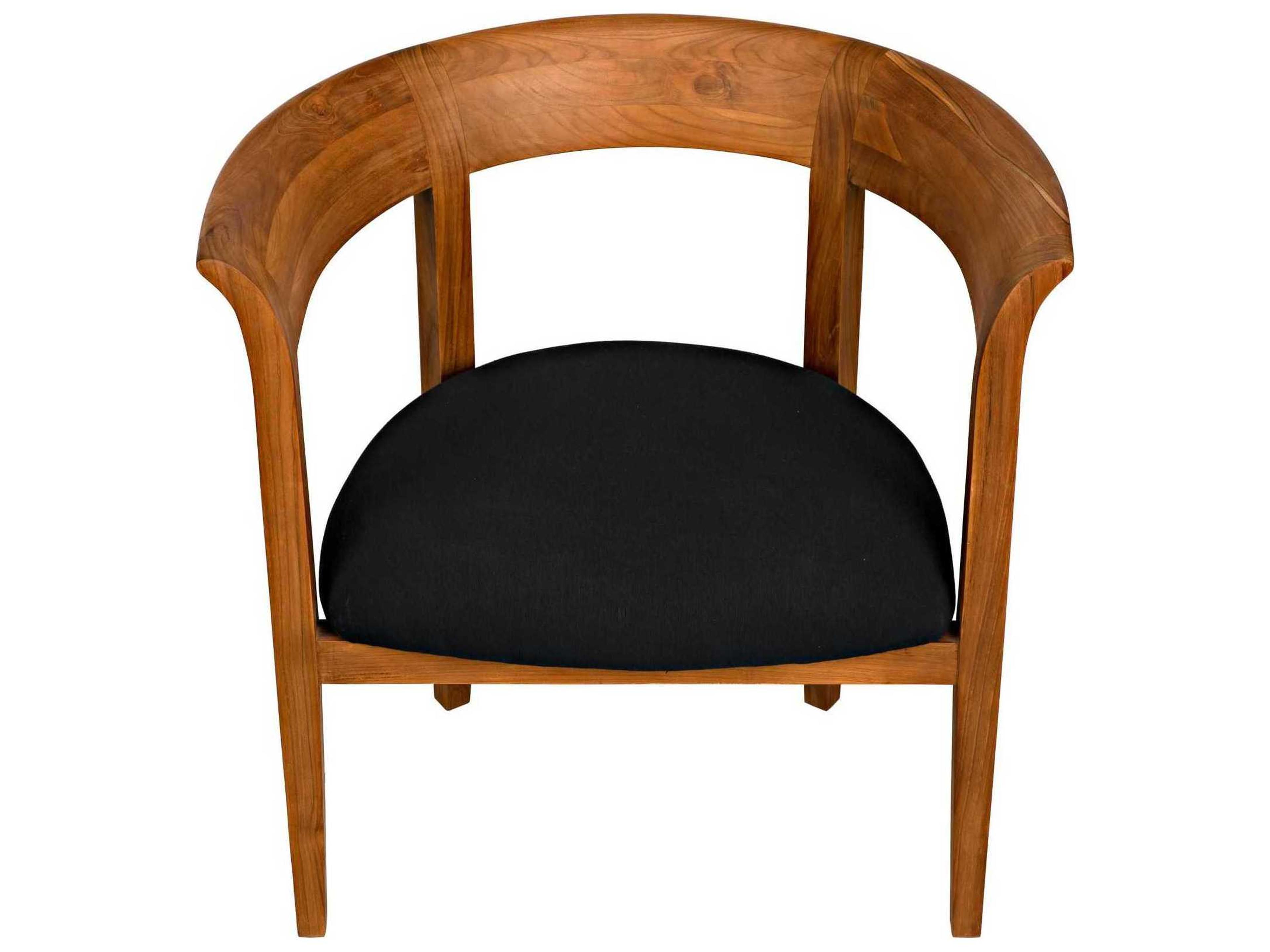 Noir Brown Fabric Accent Chair