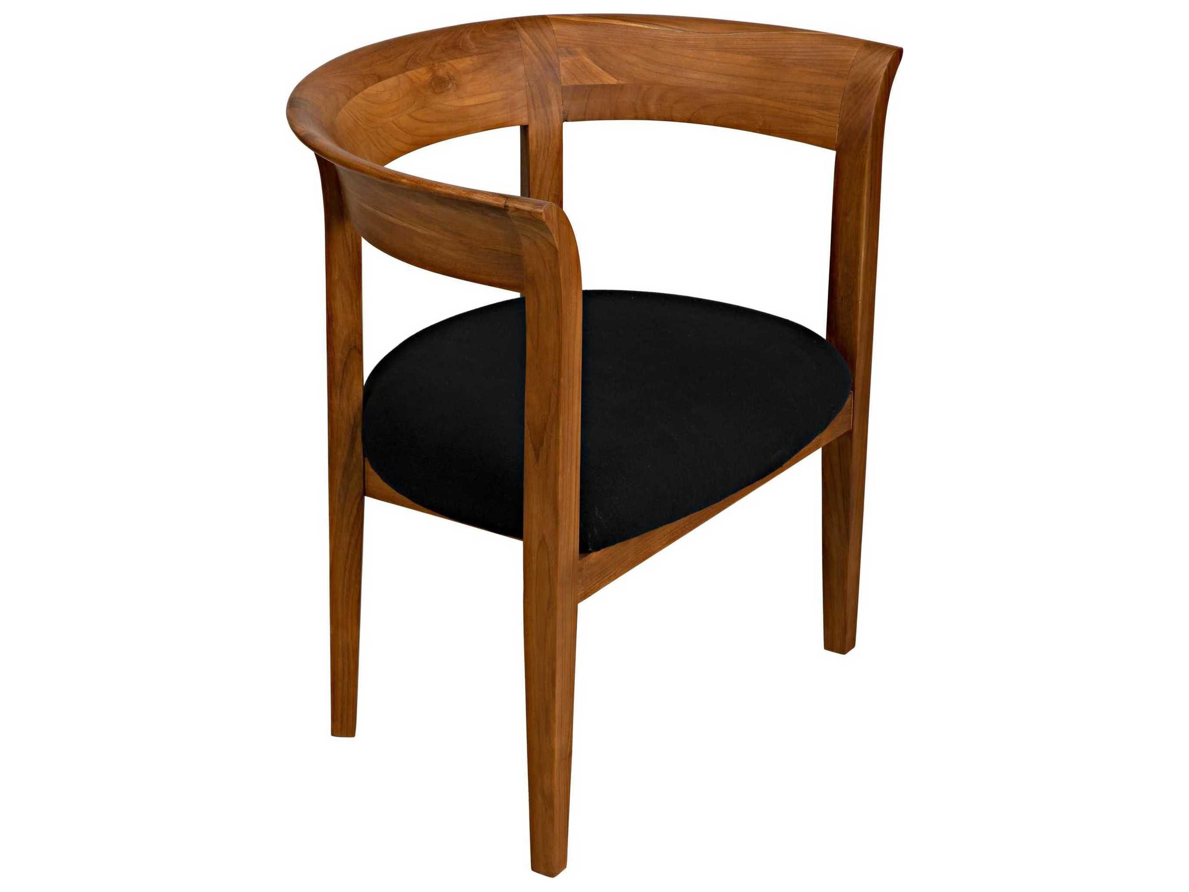 Noir Brown Fabric Accent Chair