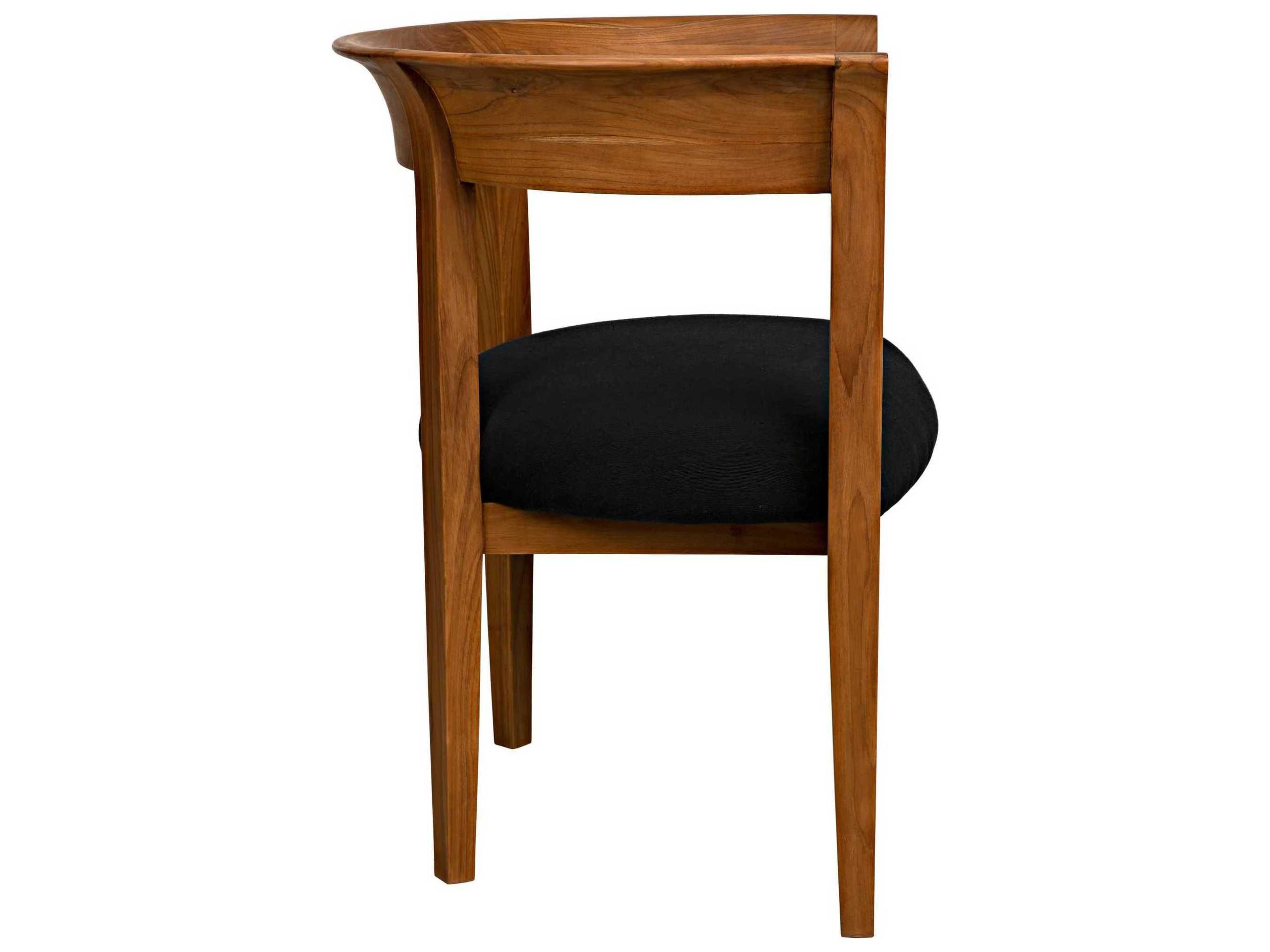 Noir Brown Fabric Accent Chair