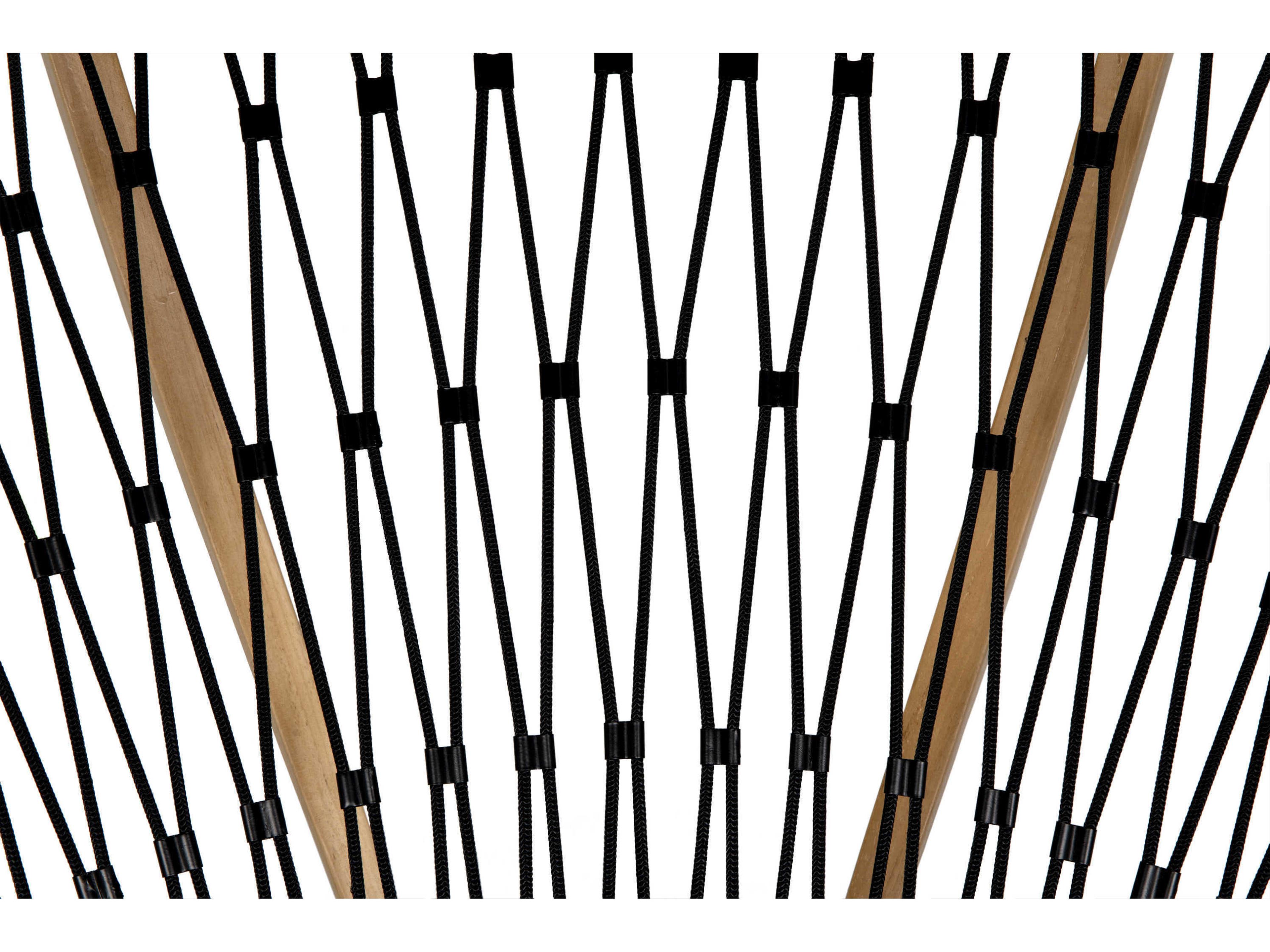 Noir Mateo Black Fabric Accent Chair