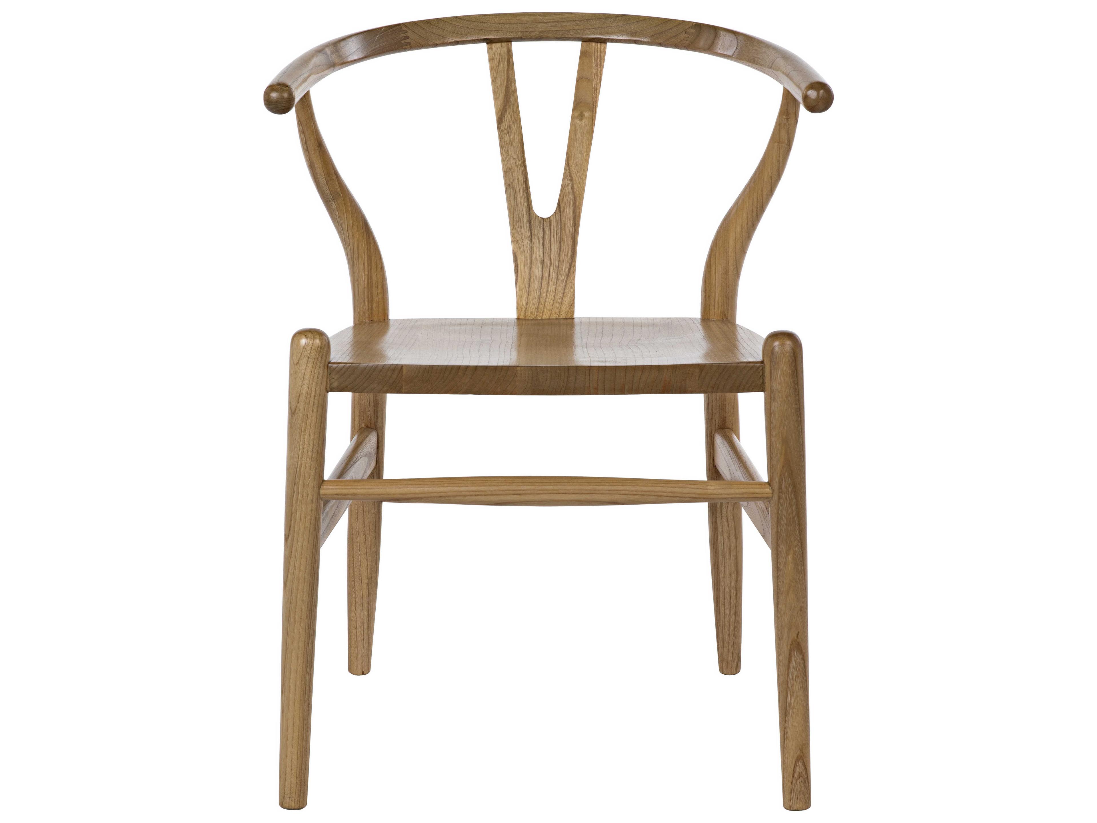 Noir Zola Sungkai Wood Brown Side Dining Chair