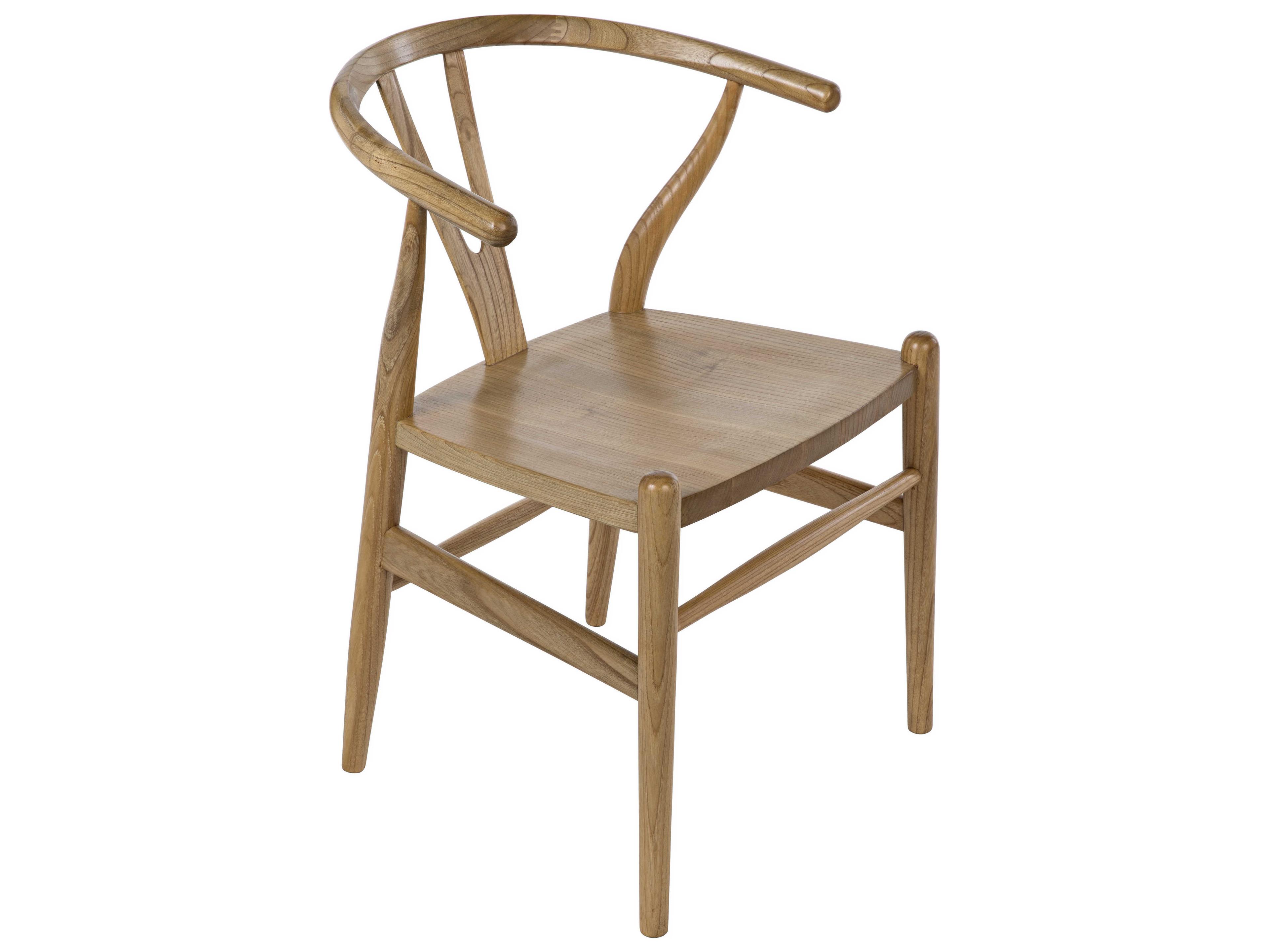 Noir Zola Sungkai Wood Brown Side Dining Chair