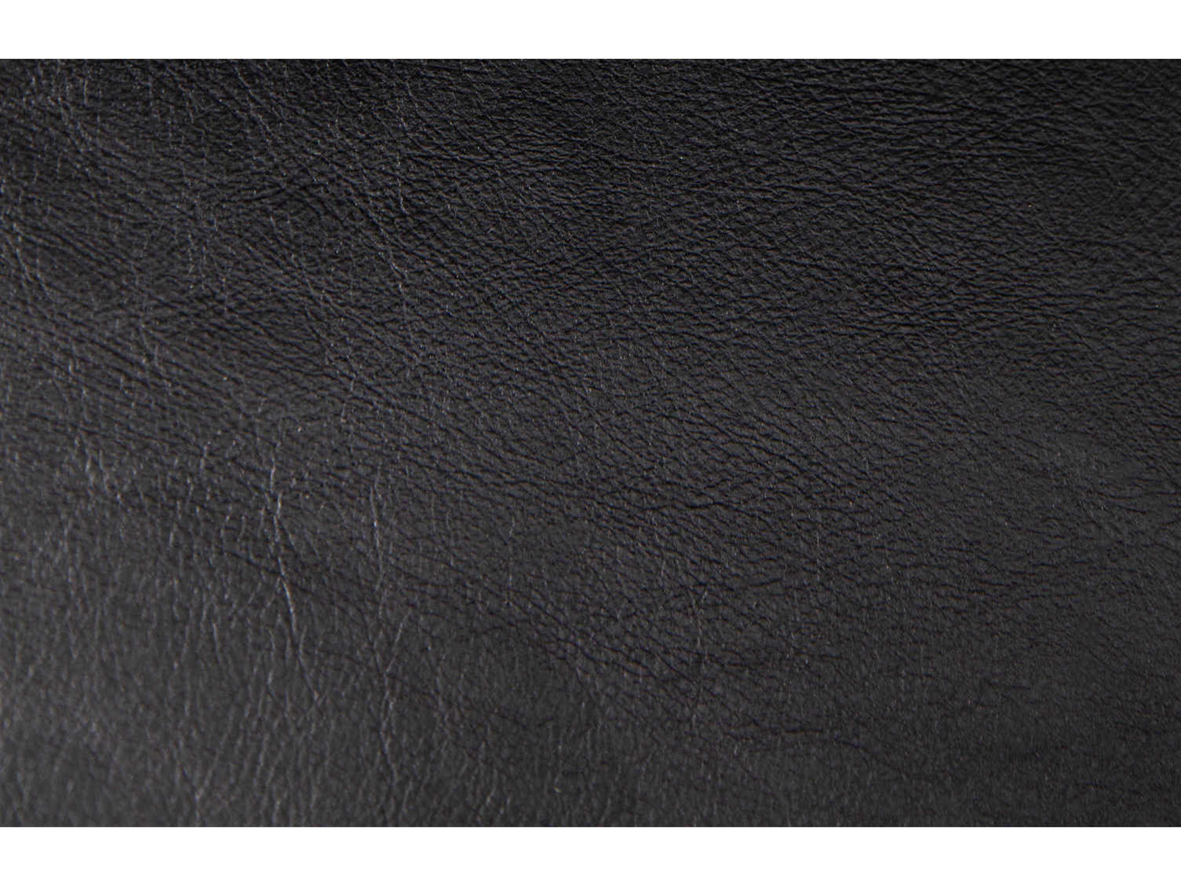 Noir Black Leather Accent Chair