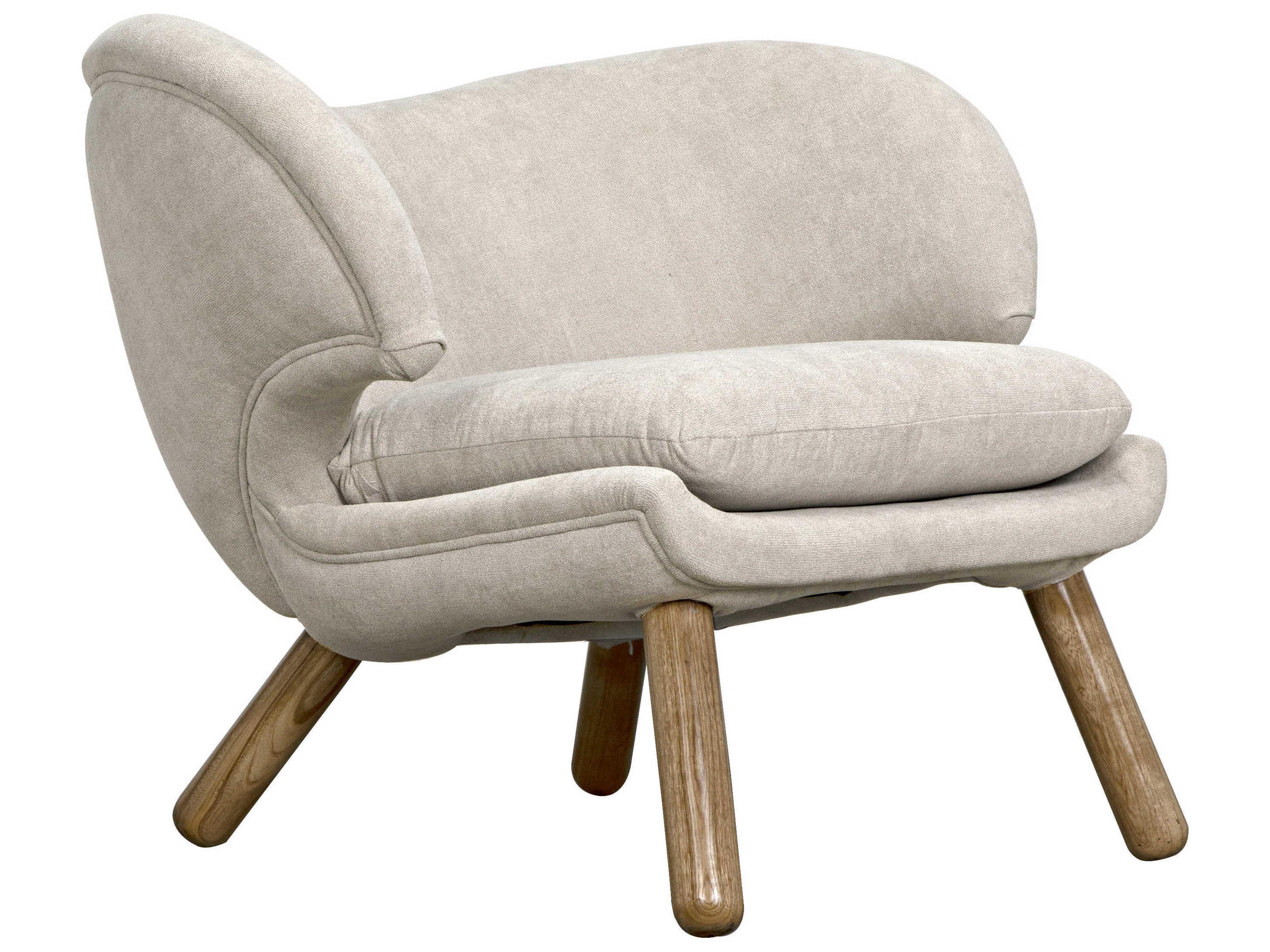 Noir Brown Fabric Accent Chair