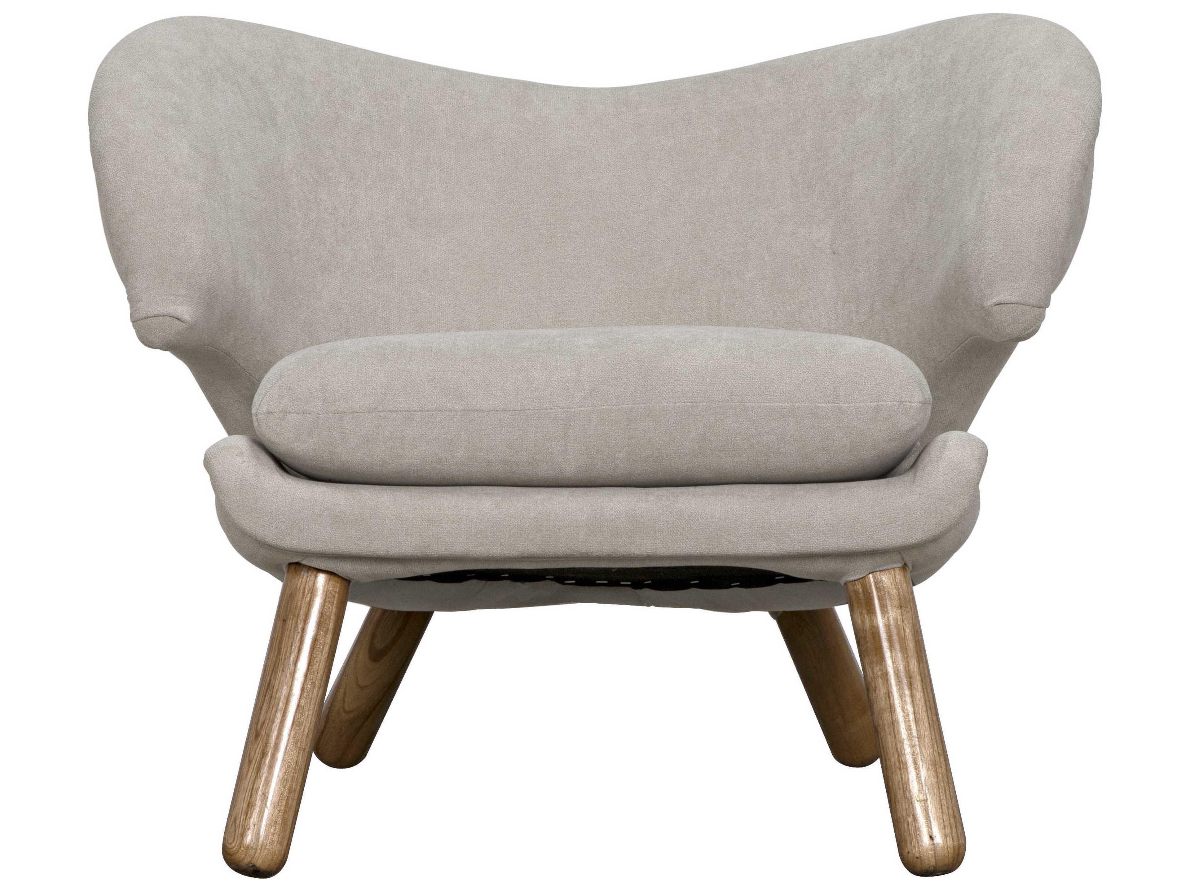 Noir Brown Fabric Accent Chair