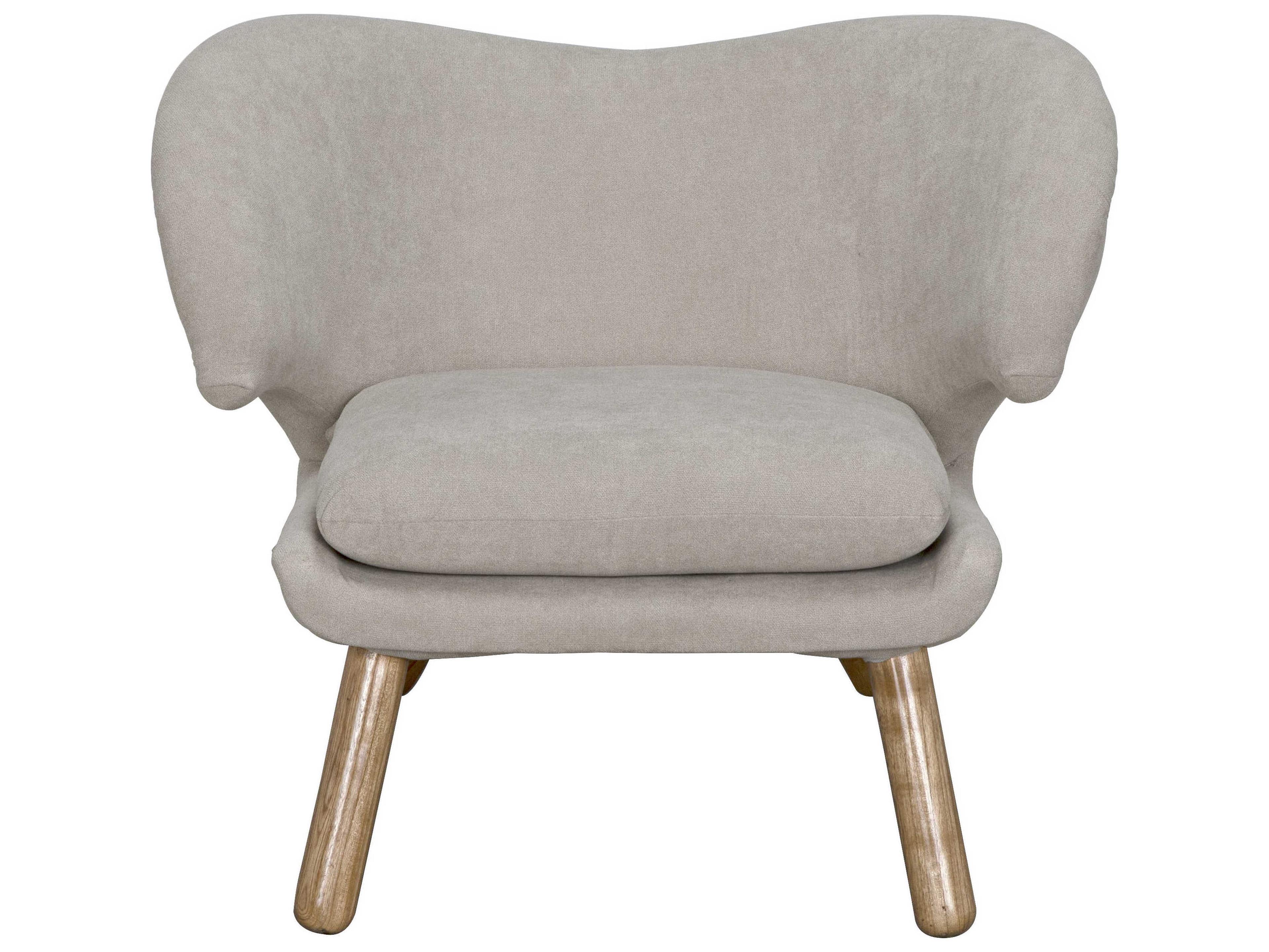 Noir Brown Fabric Accent Chair