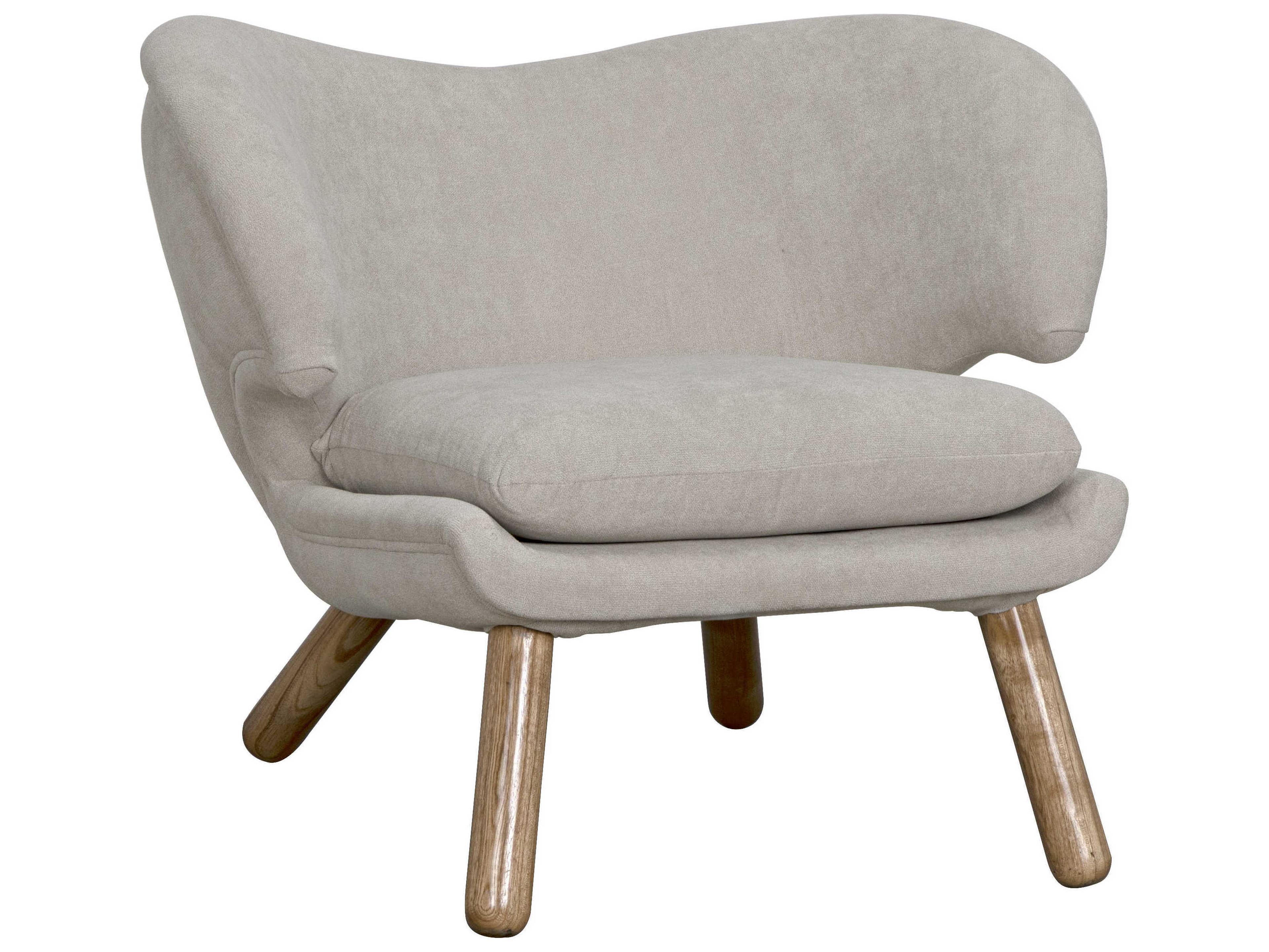 Noir Brown Fabric Accent Chair