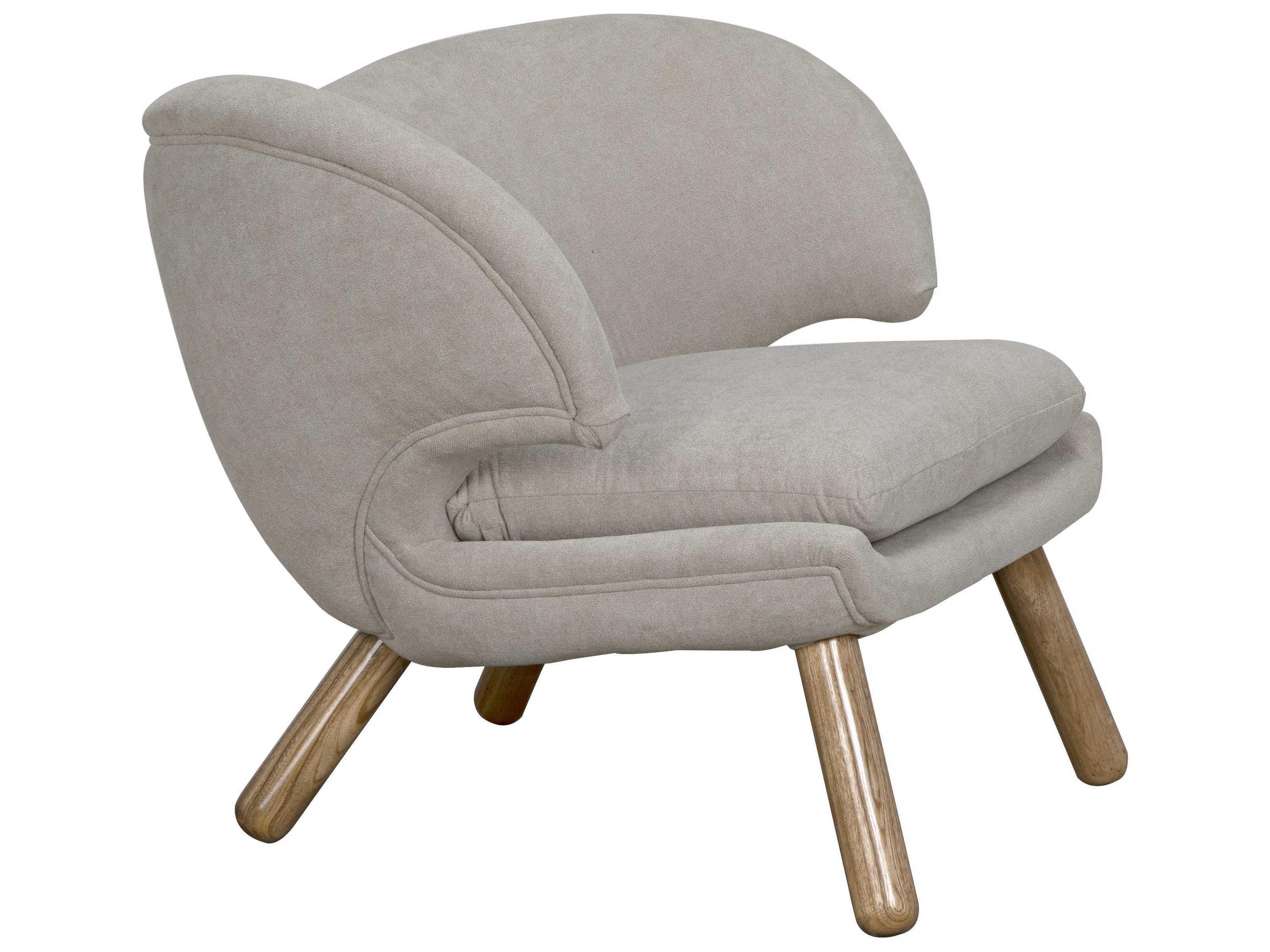 Noir Brown Fabric Accent Chair