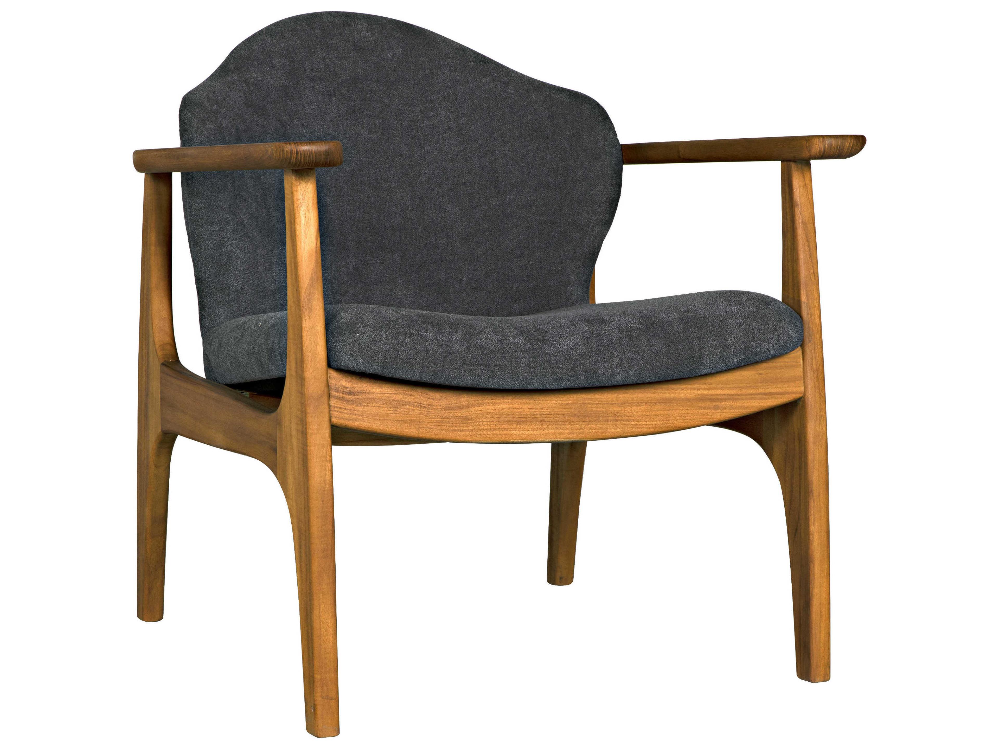 Noir Brown Fabric Accent Chair