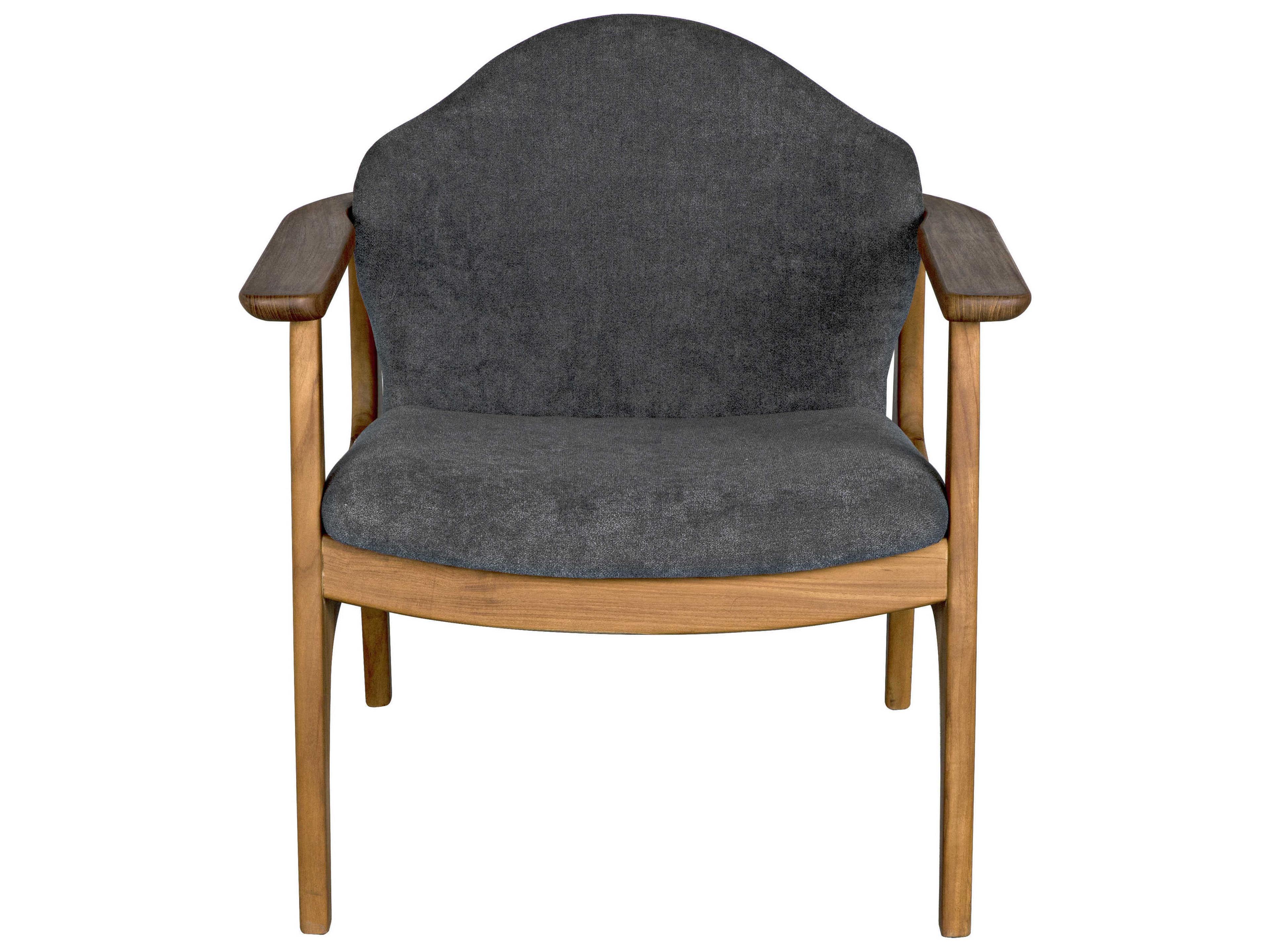 Noir Brown Fabric Accent Chair