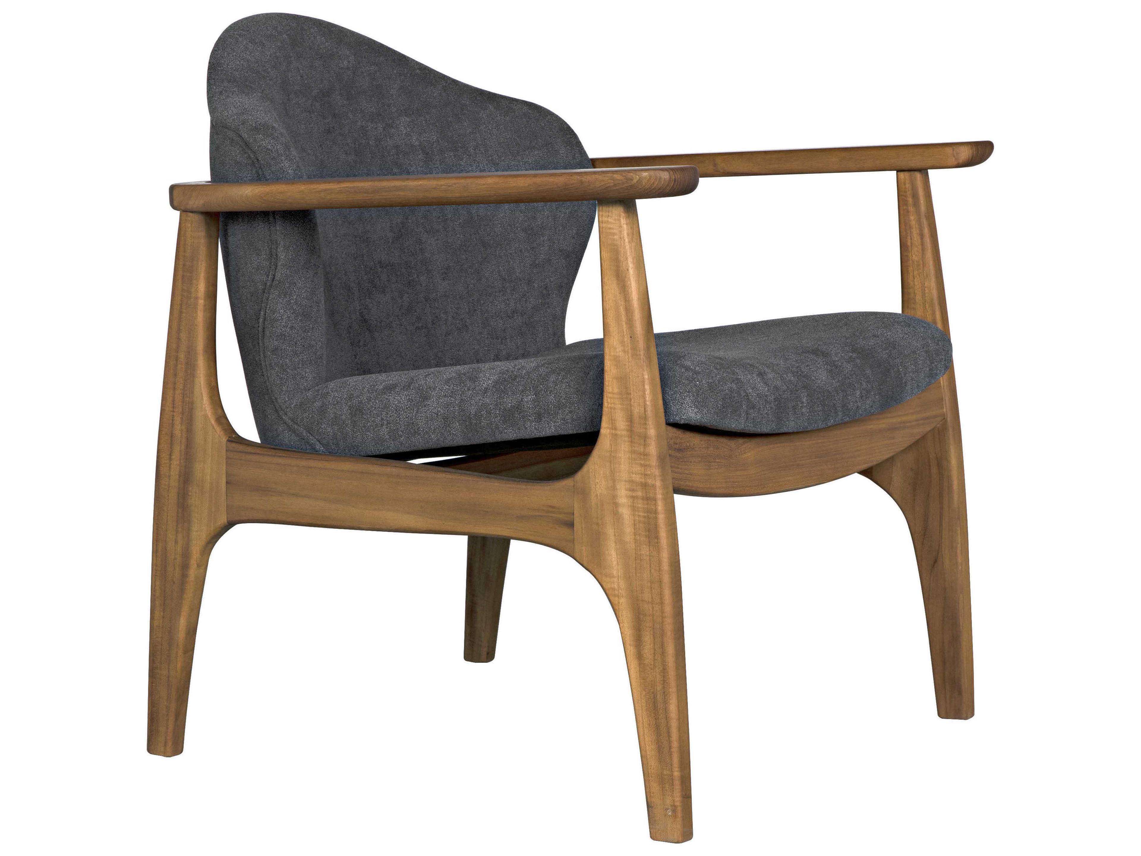 Noir Brown Fabric Accent Chair