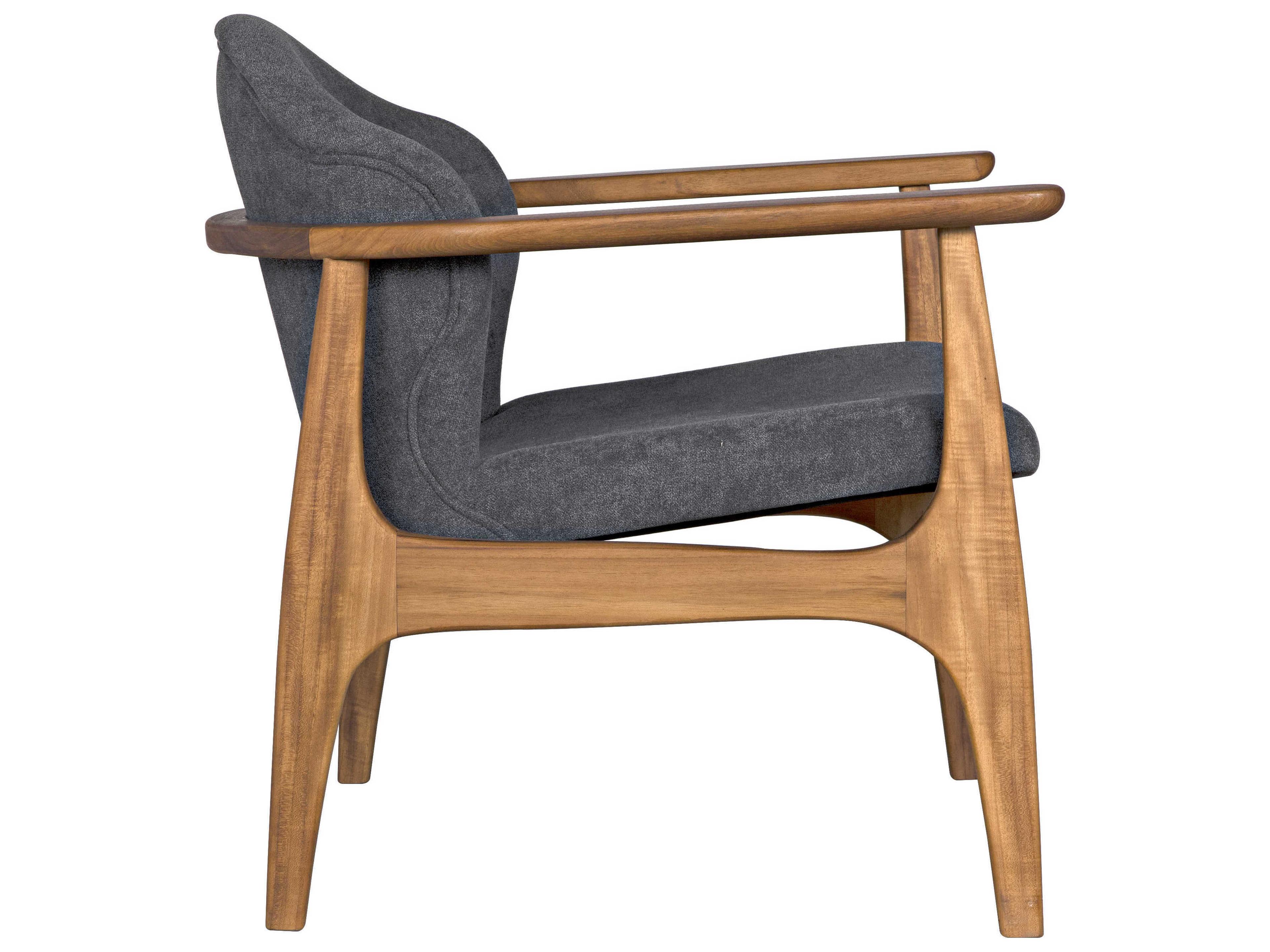 Noir Brown Fabric Accent Chair