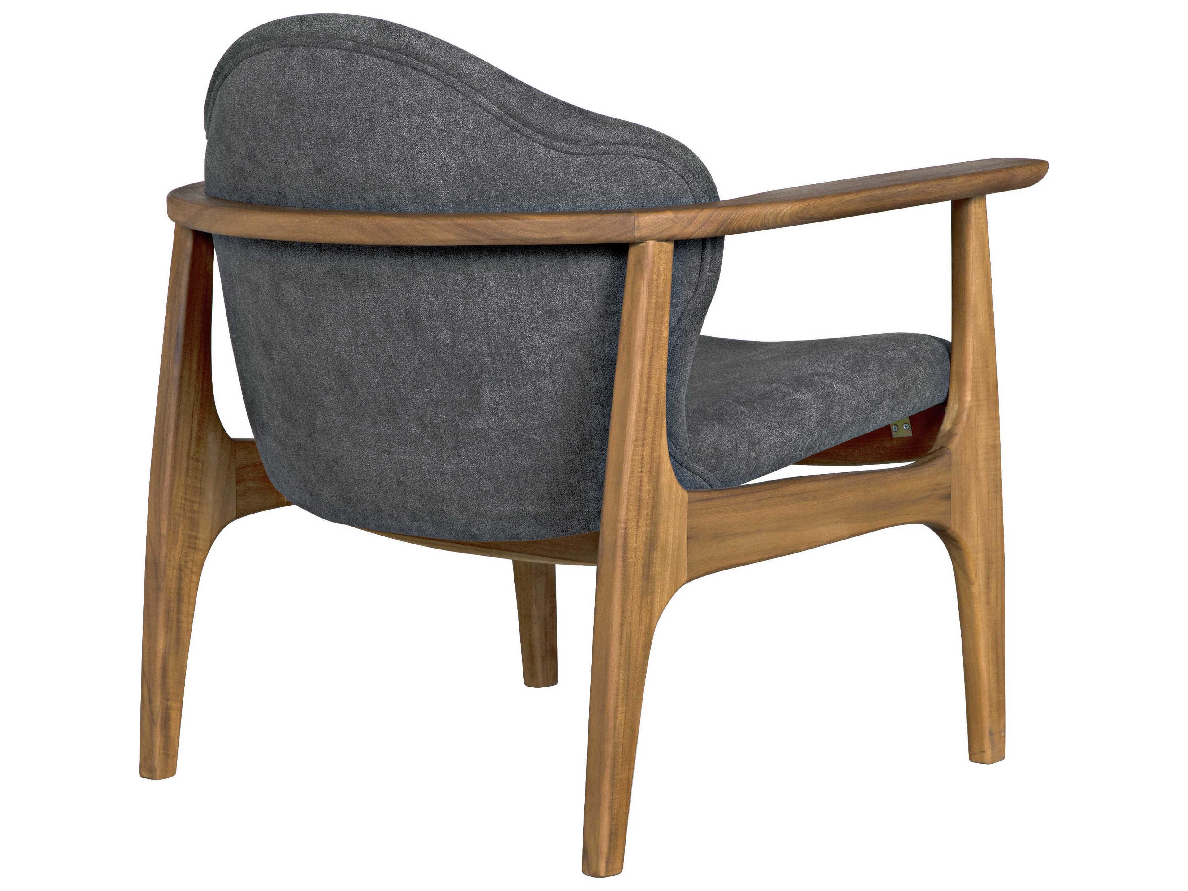 Noir Brown Fabric Accent Chair