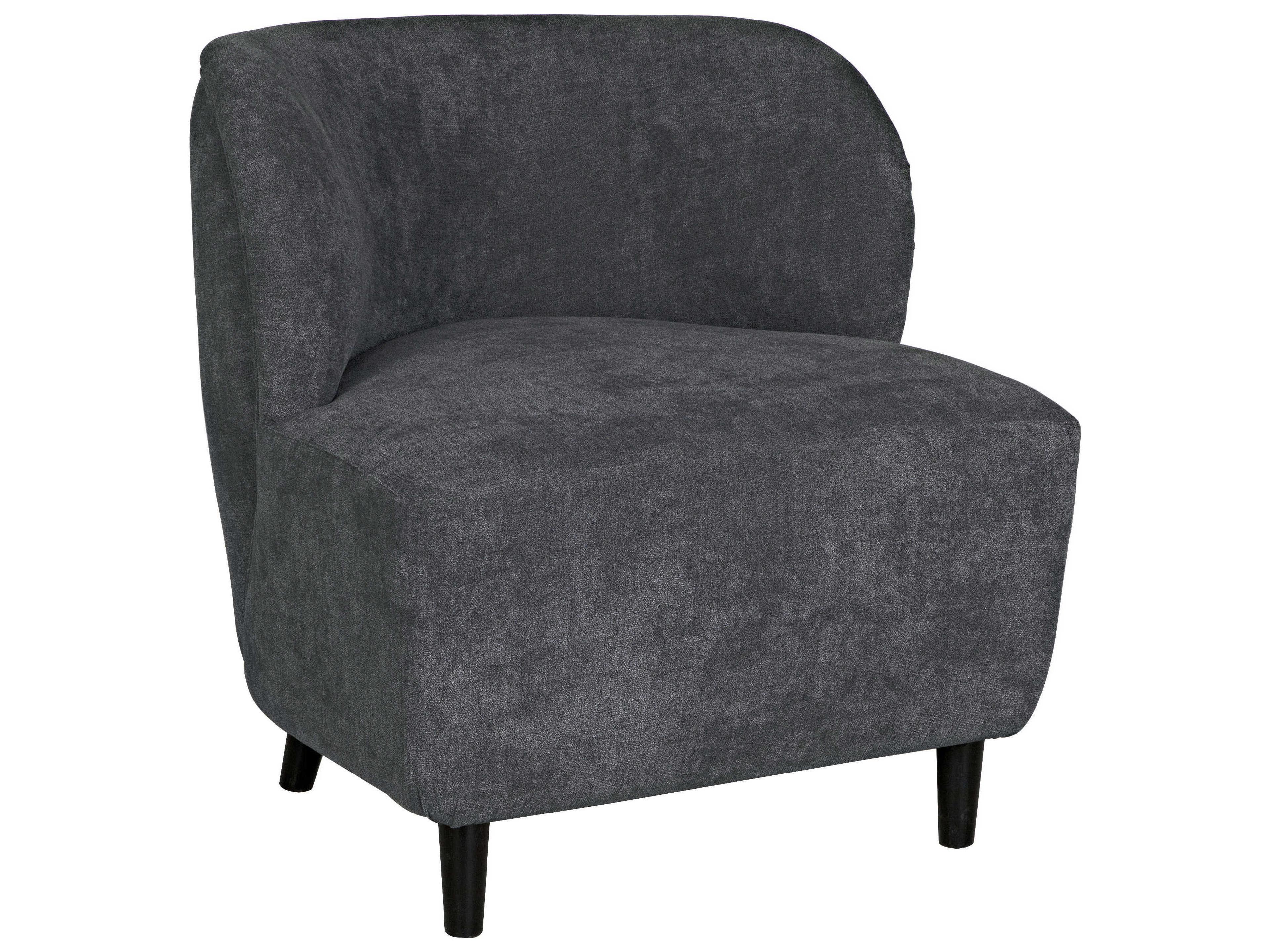 Noir Gray Fabric Accent Chair