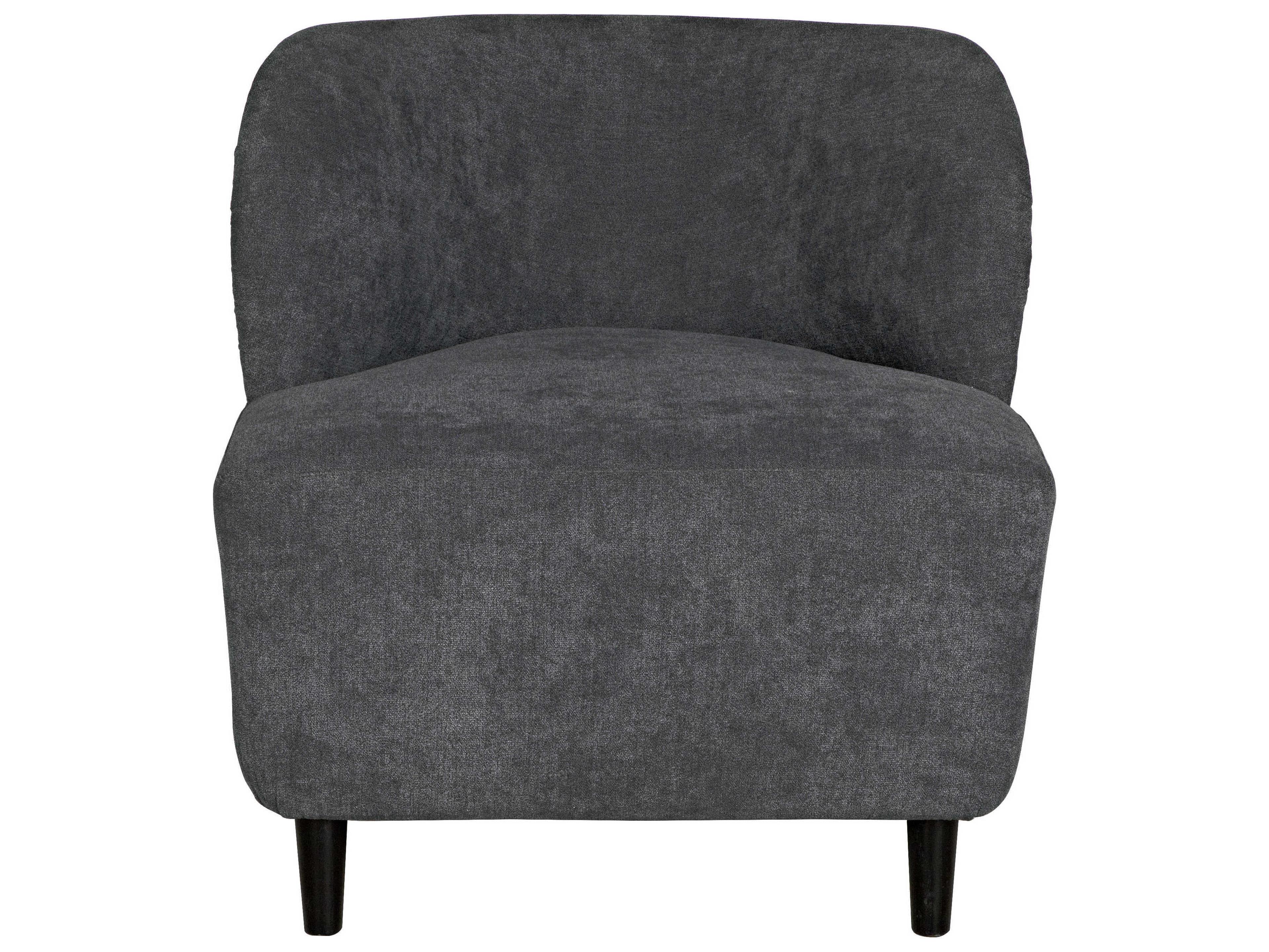 Noir Gray Fabric Accent Chair